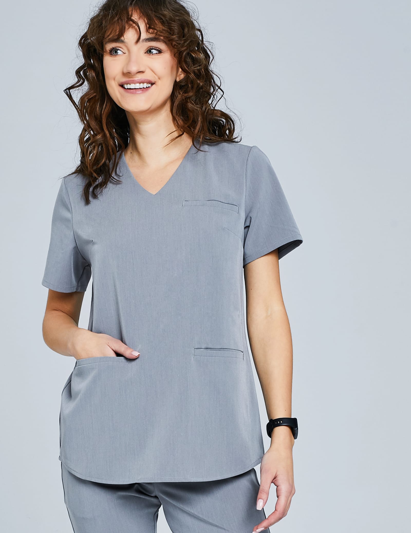 Bluza Medyczna Grace - SHARK GRAY