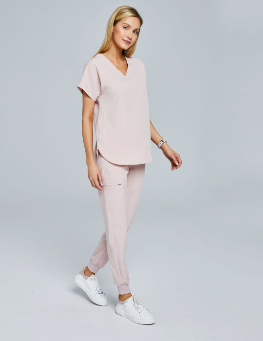 Spodnie Joggery Damskie - DUSTY ROSE