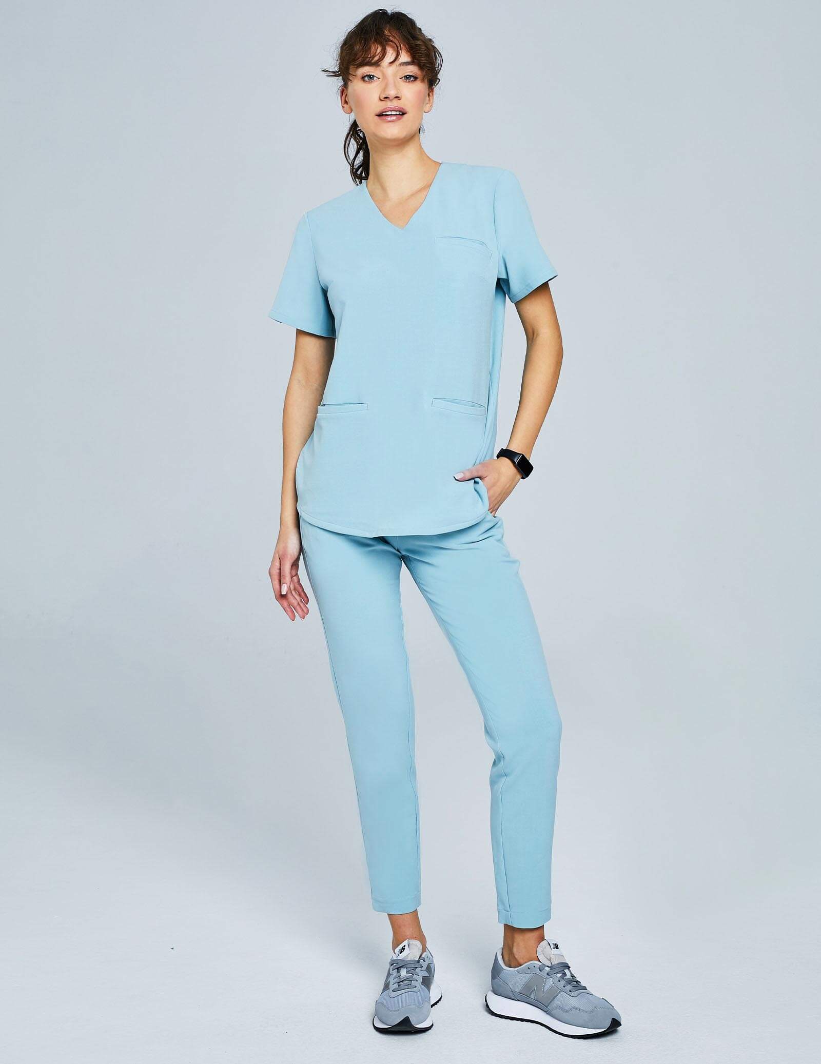 Bluza Medyczna Grace - DUSTY BLUE Bluza Medyczna Grace - DUSTY BLUE