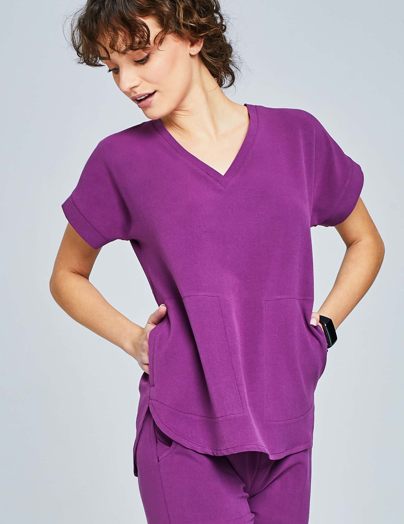 Bluza Medyczna Kendall - GRAPE PURPLE