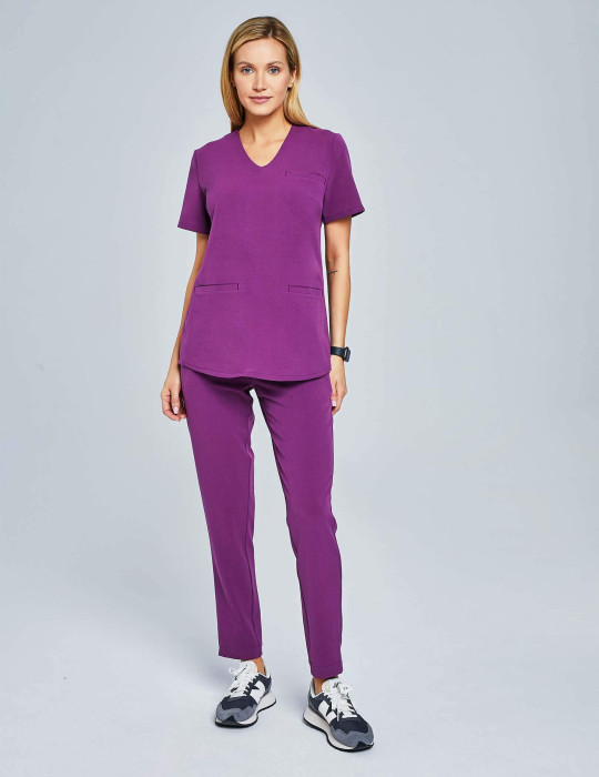 Spodnie Damskie Basic - GRAPE PURPLE Spodnie Damskie Basic - GRAPE PURPLE