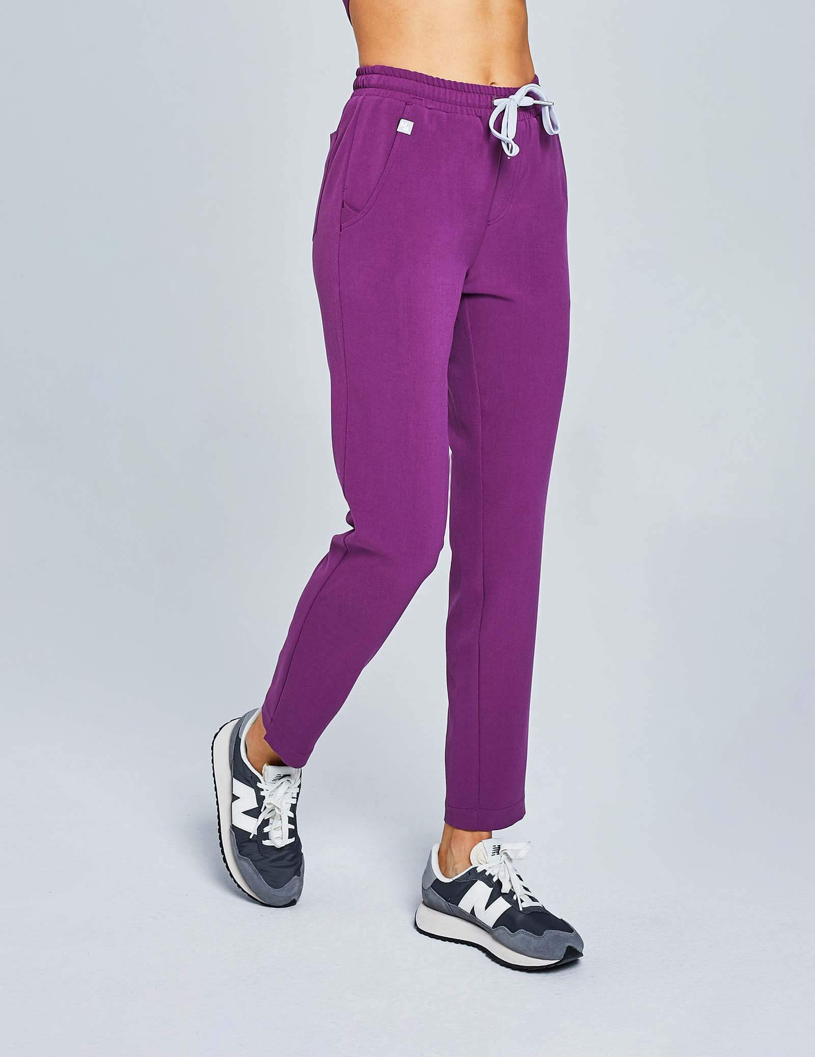 Spodnie Damskie Basic - GRAPE PURPLE