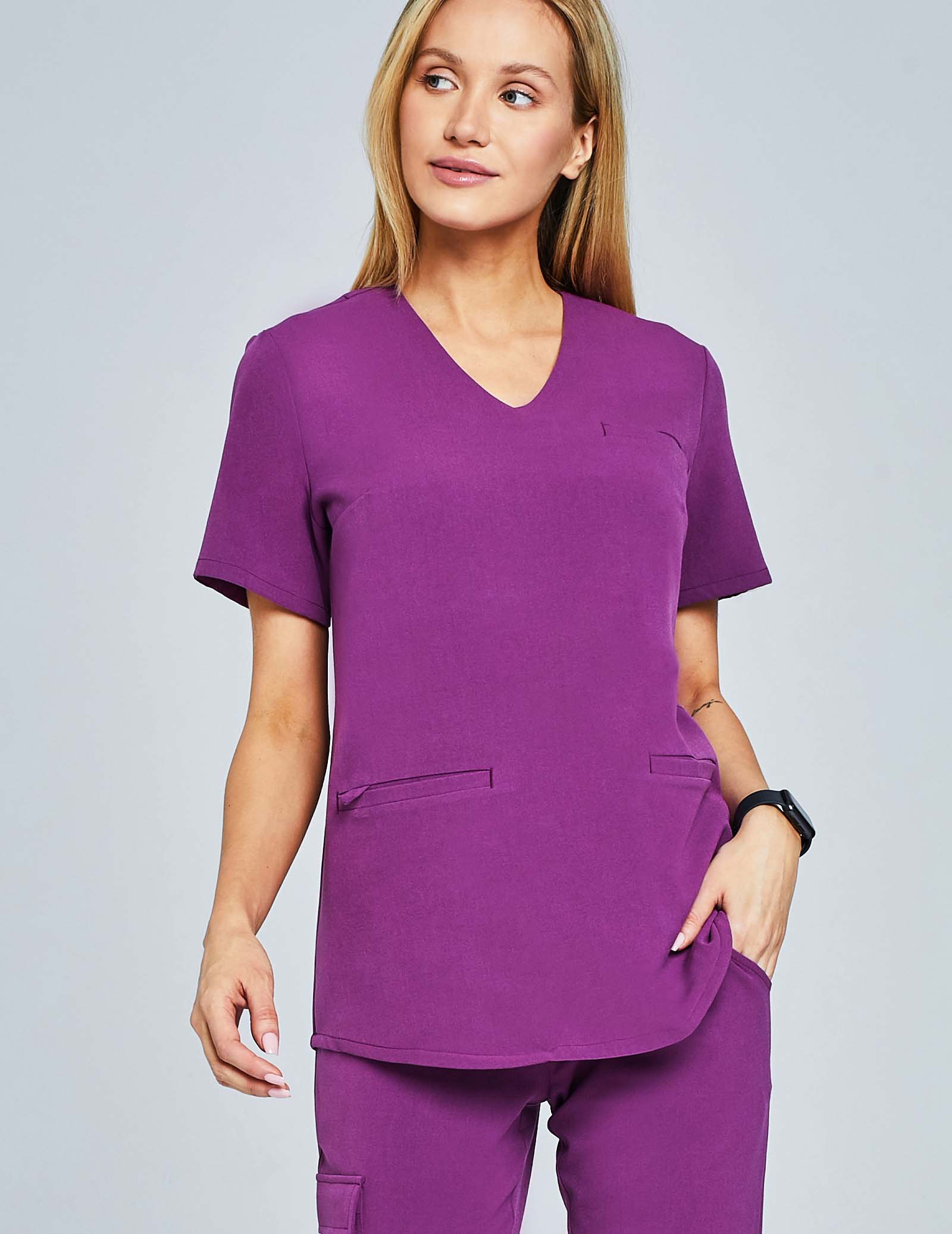 Bluza Medyczna Grace - GRAPE PURPLE