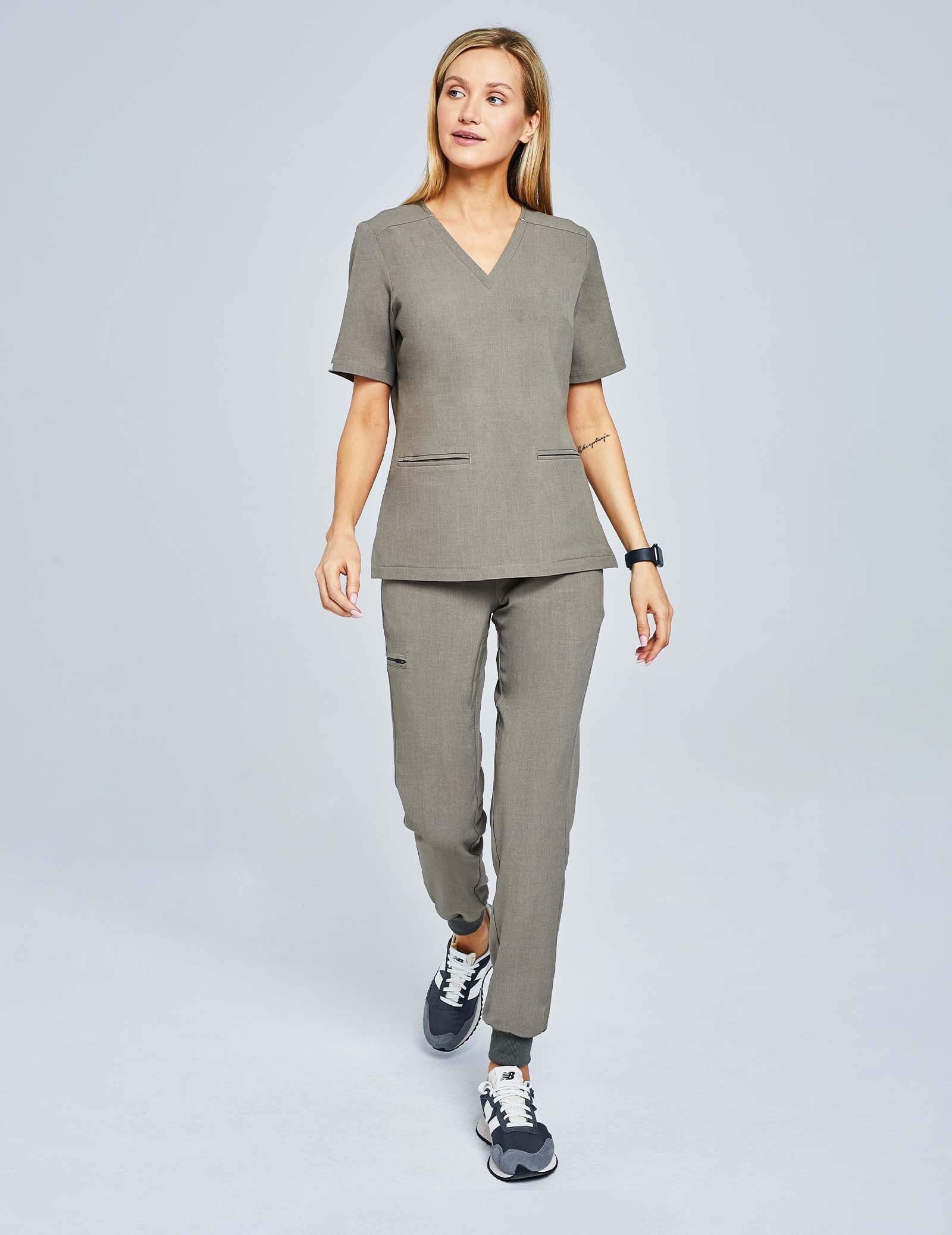 Spodnie Joggery Damskie - DARK SAND Spodnie Joggery Damskie - DARK SAND