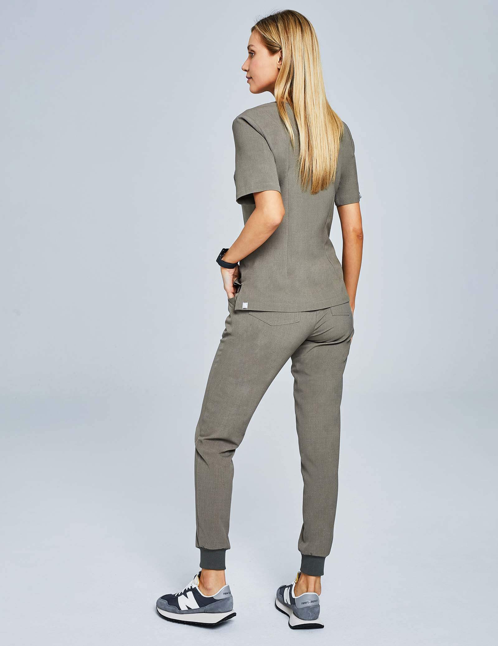 Spodnie Joggery Damskie - DARK SAND Spodnie Joggery Damskie - DARK SAND