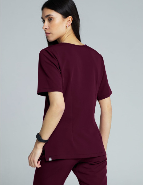 Bluza Medyczna Casy - BURGUNDY