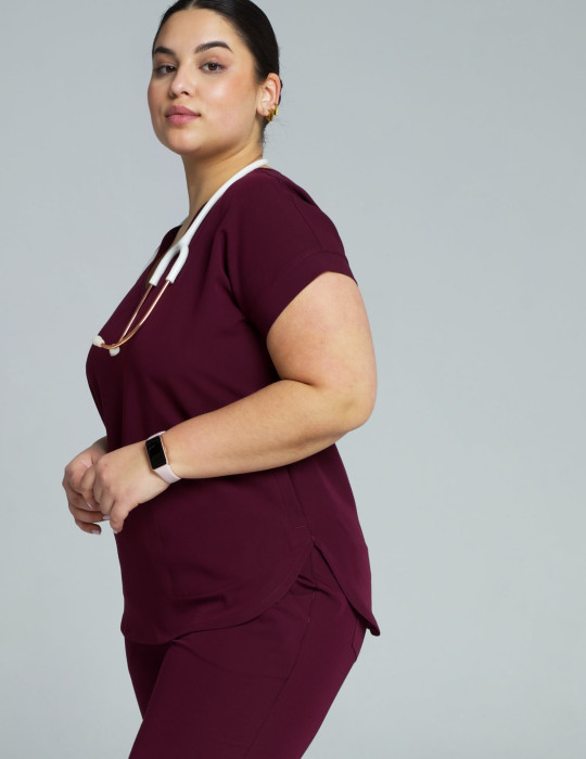 Bluza Medyczna Kendall - BURGUNDY