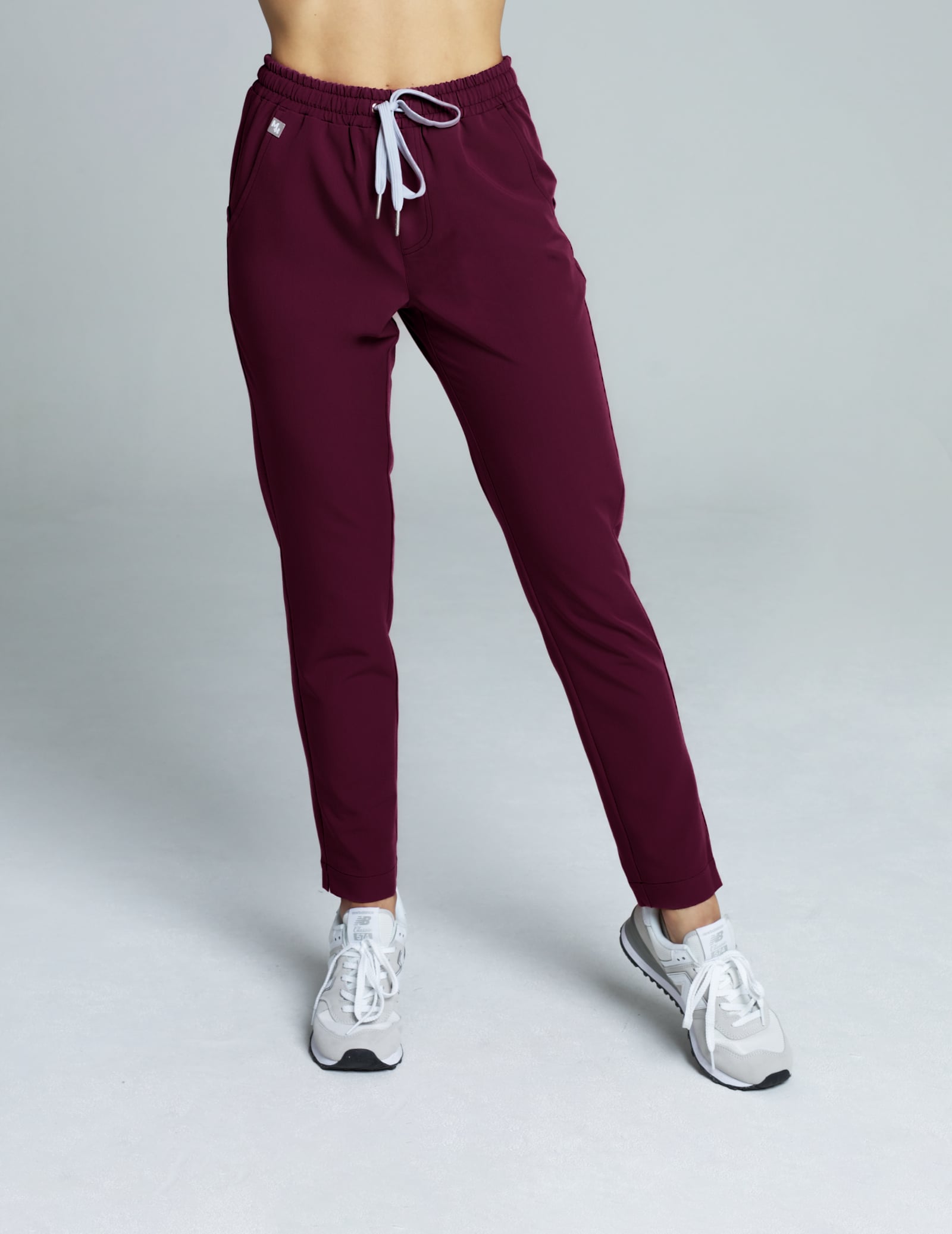 Spodnie damskie Basic - BURGUNDY