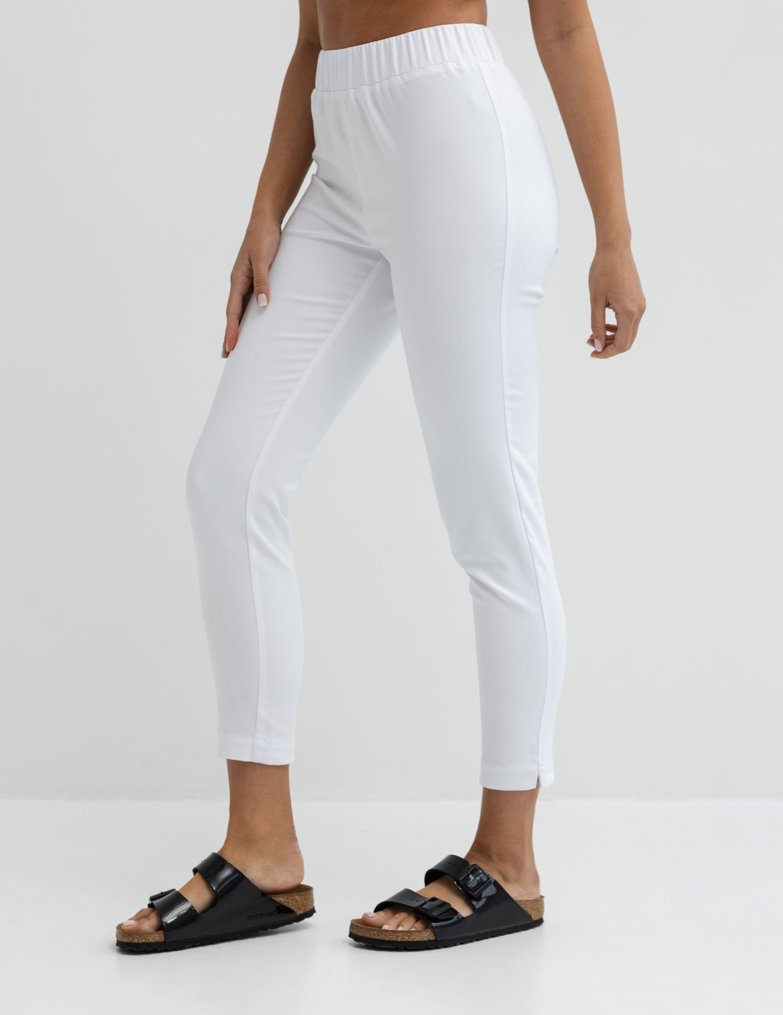 Spodnie Damskie Slim Fit - WHITE
