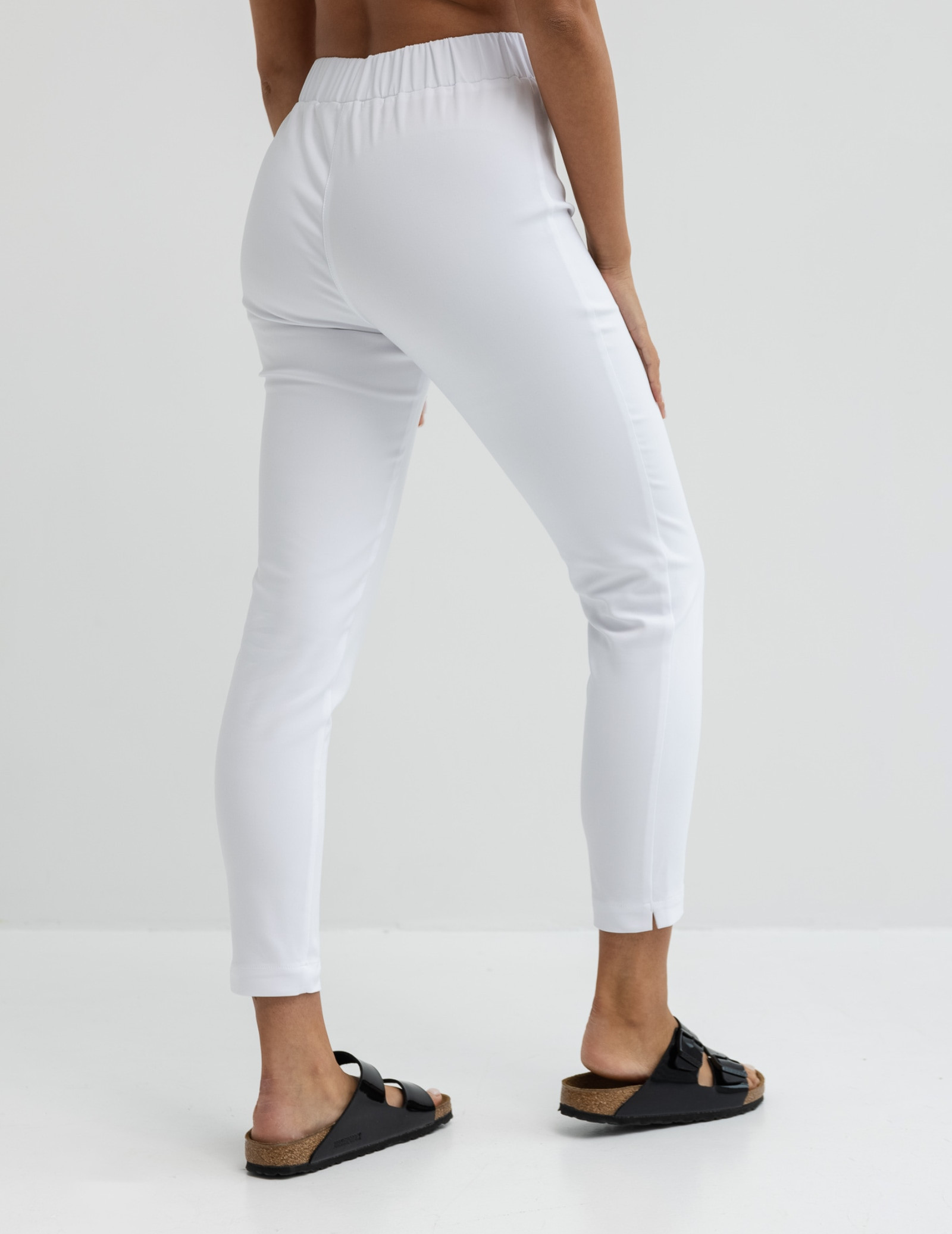 Spodnie Damskie Slim Fit - WHITE