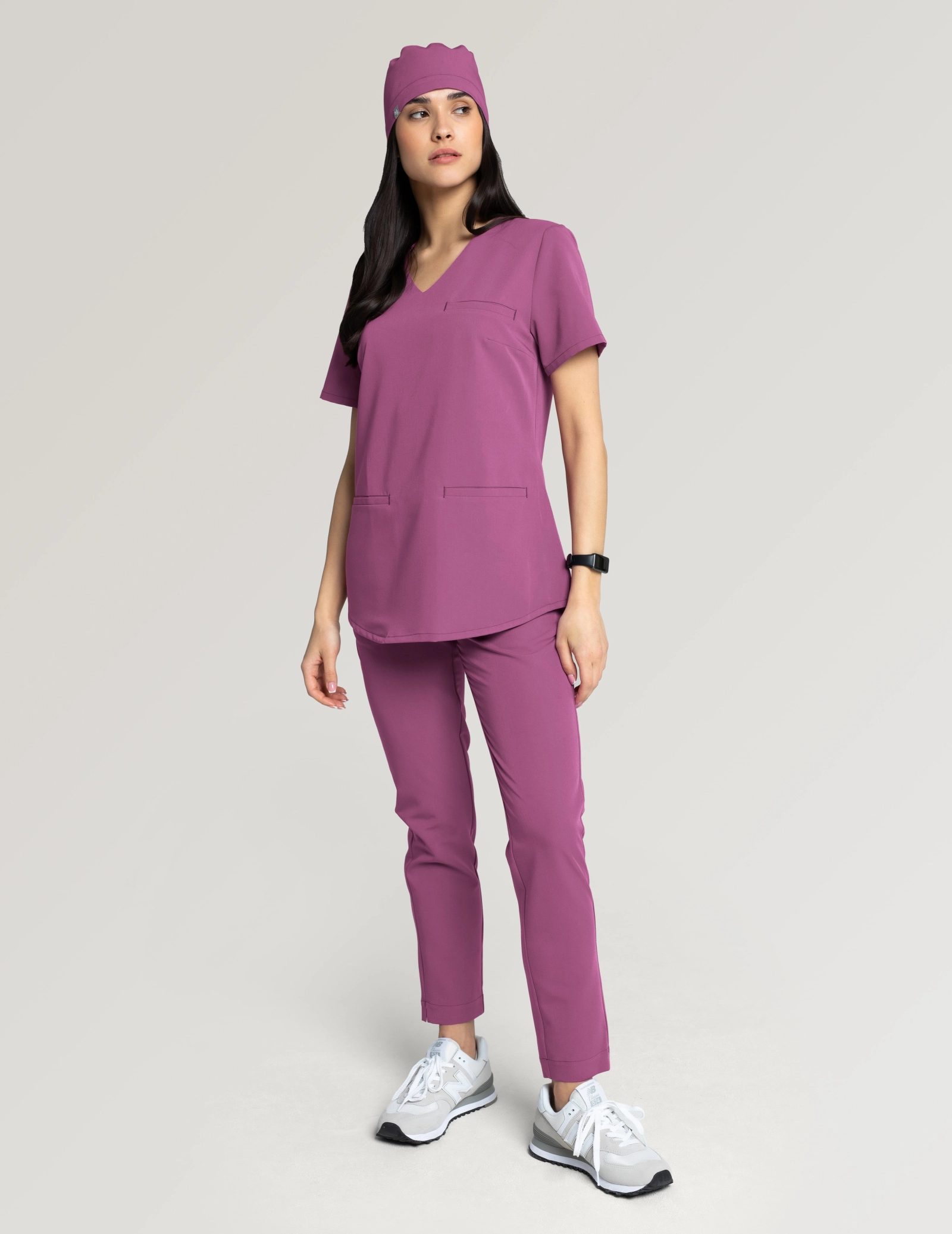 Bluza Medyczna Grace - BURGUNDY