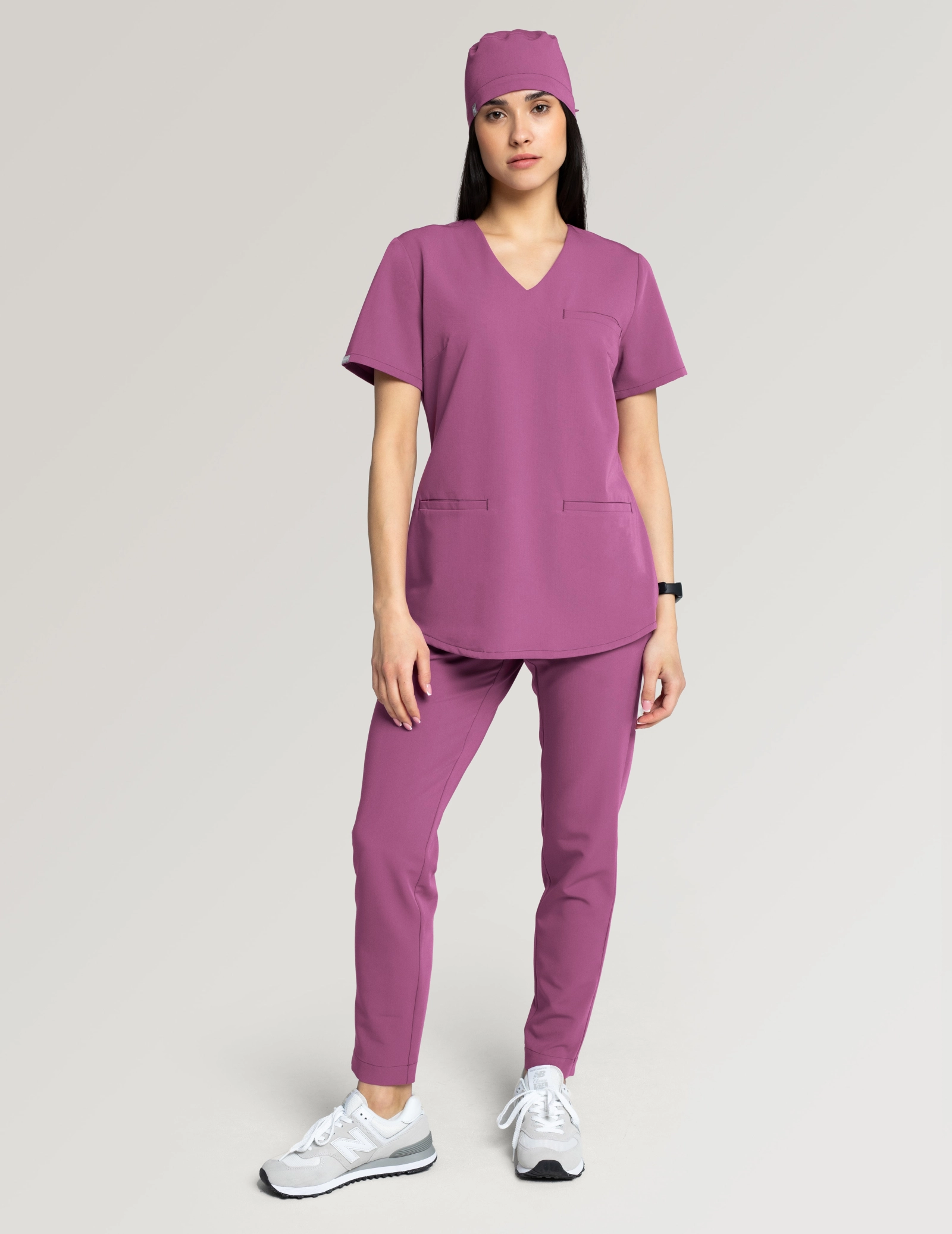 Bluza Medyczna Grace - BURGUNDY