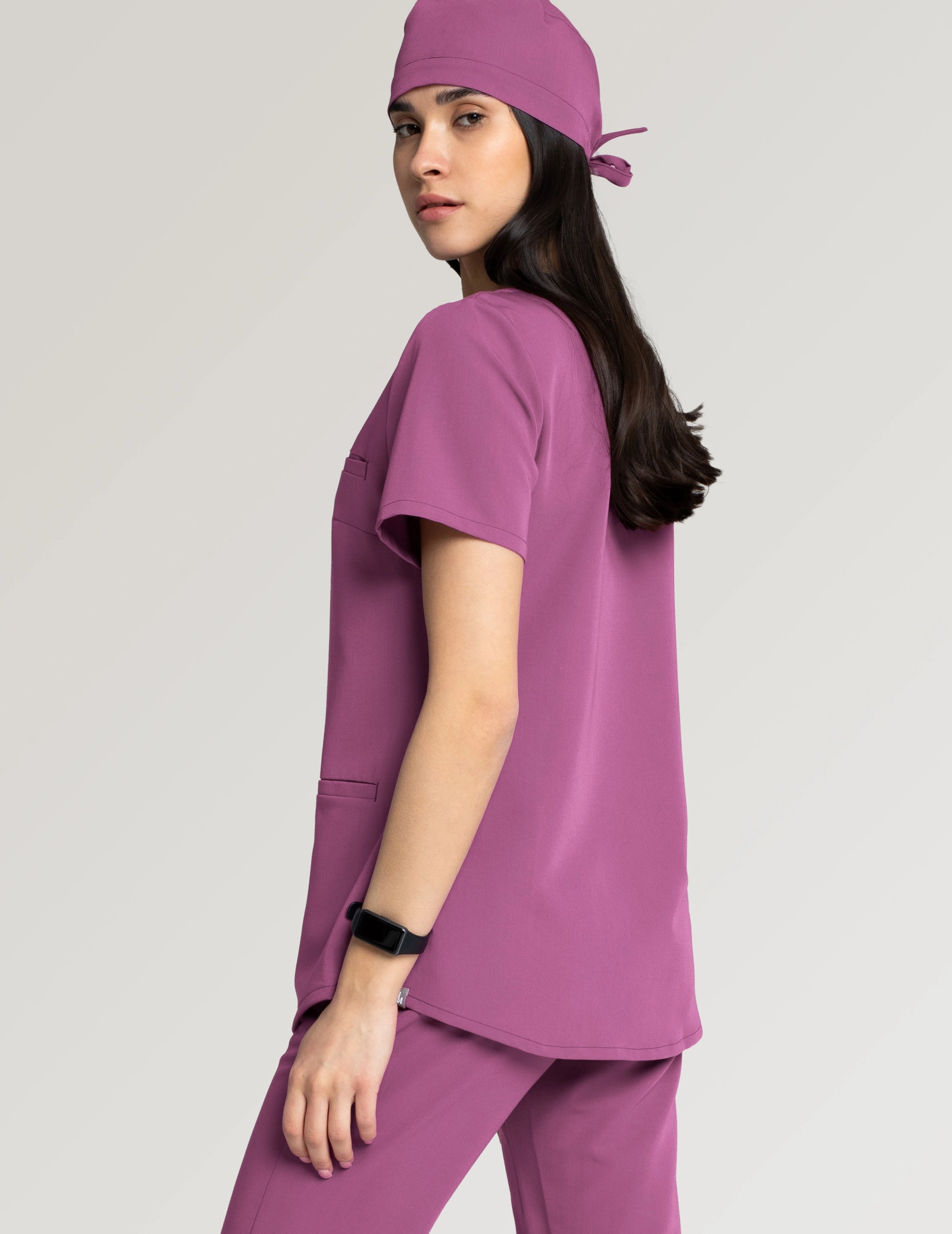 Bluza Medyczna Grace - BURGUNDY