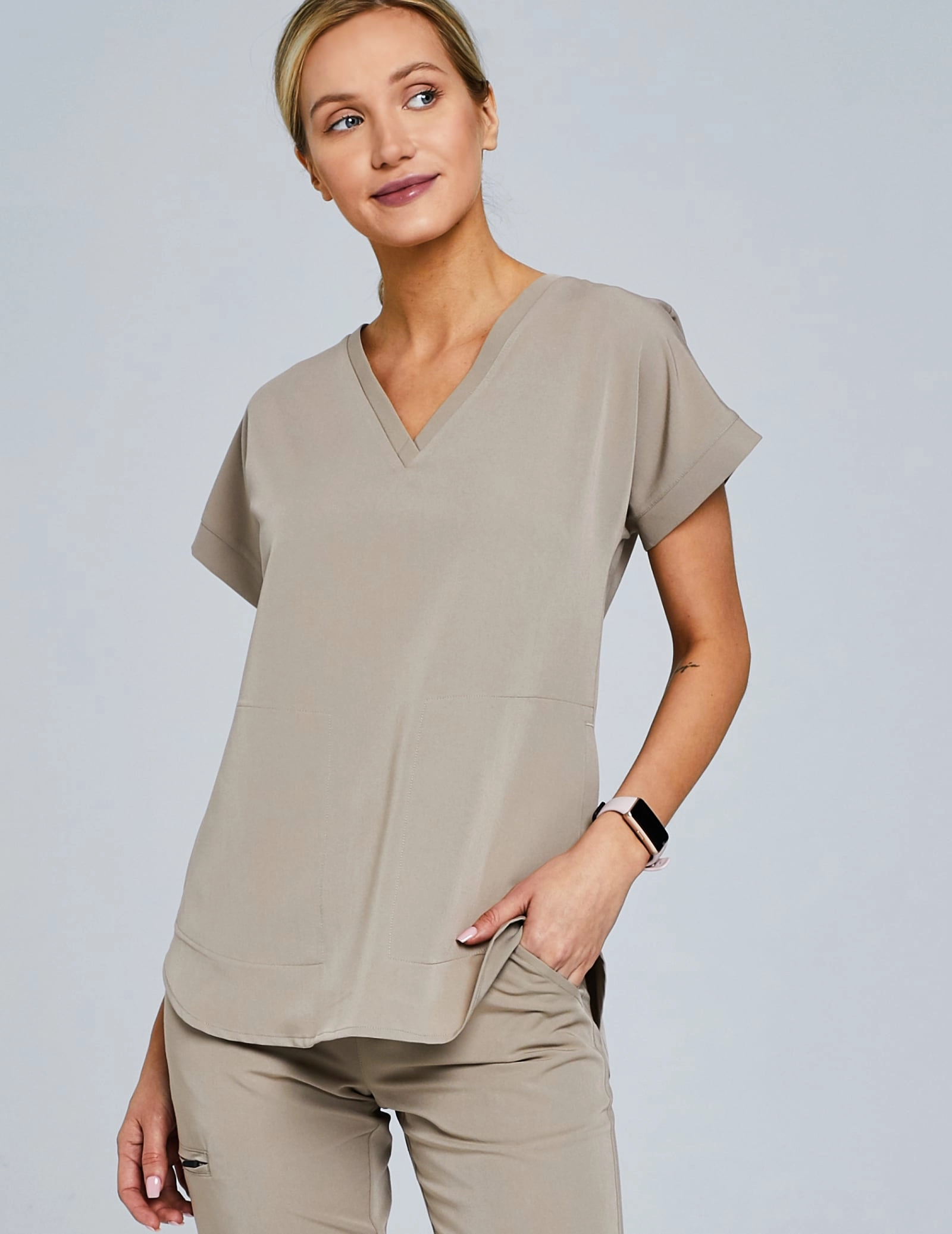 Bluza Medyczna Kendall - BEIGE