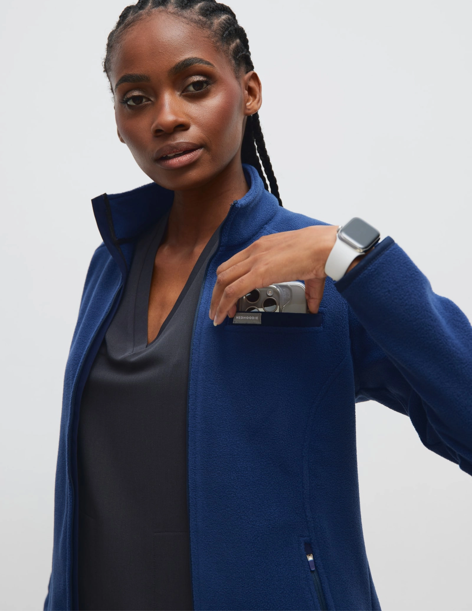 Bluza Polarowa Damska COZY HEAT - NAVY