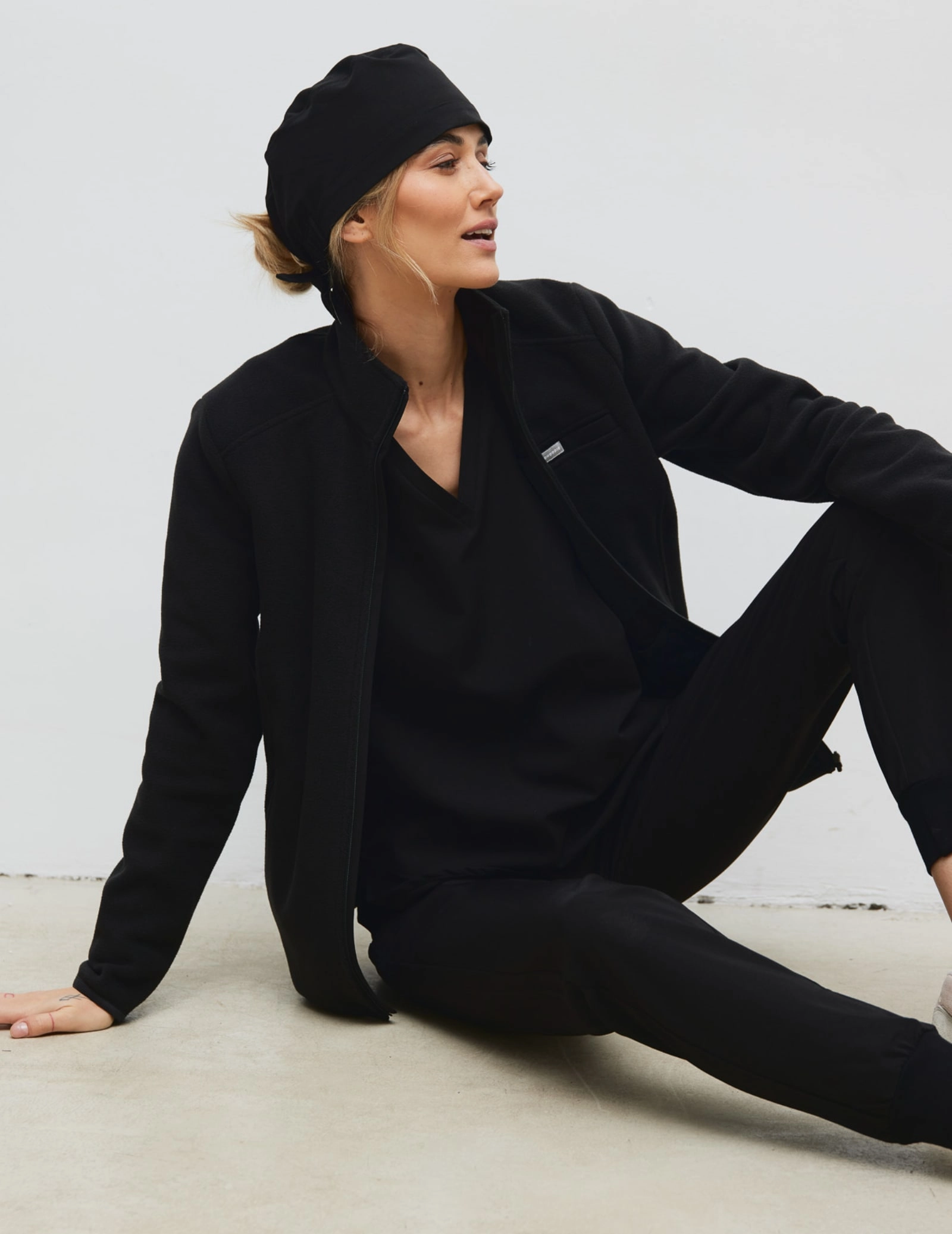 Bluza Polarowa Damska COZY HEAT - BLACK