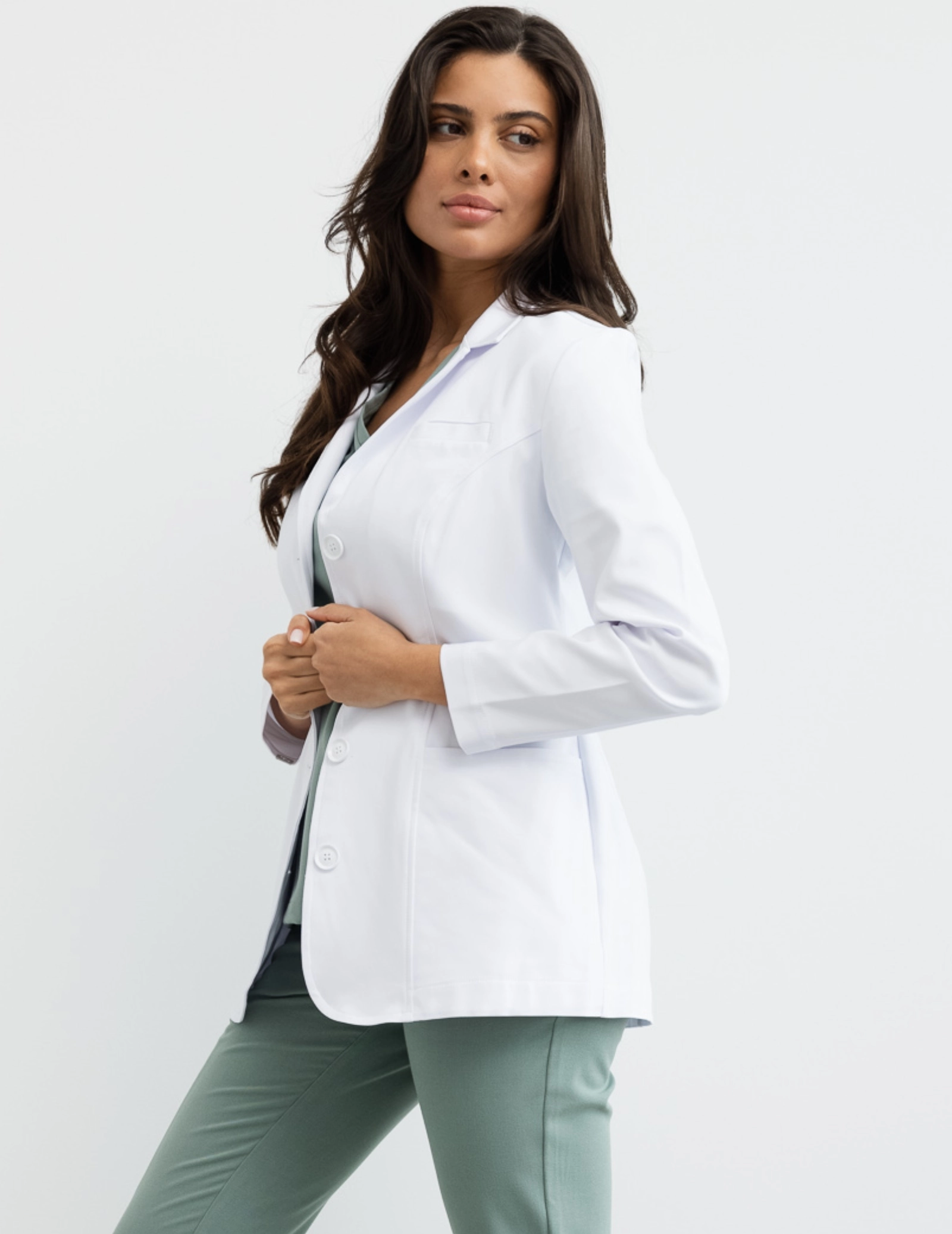 Fartuch Damski Medyczny Slim Fit- MADISON SHORT