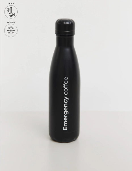 Butelka Termiczna Classic "Emergency Coffee" - BLACK