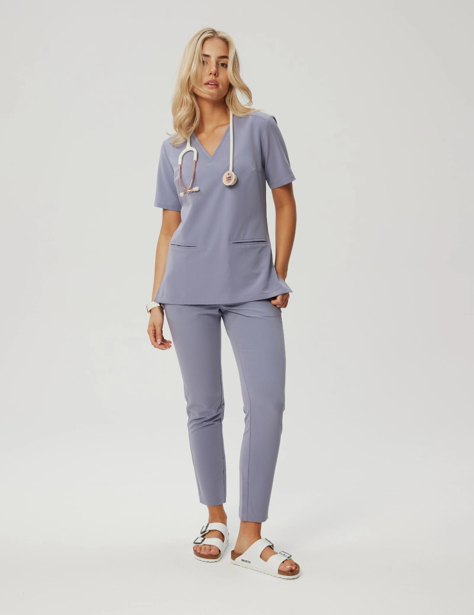 Bluza Medyczna Casy- MILKY LAVENDER