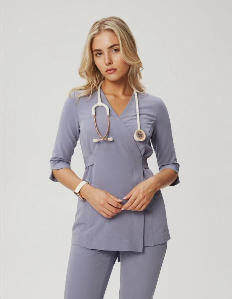 Bluza medyczna wiązana Rosalie - ROOIBOS TEA