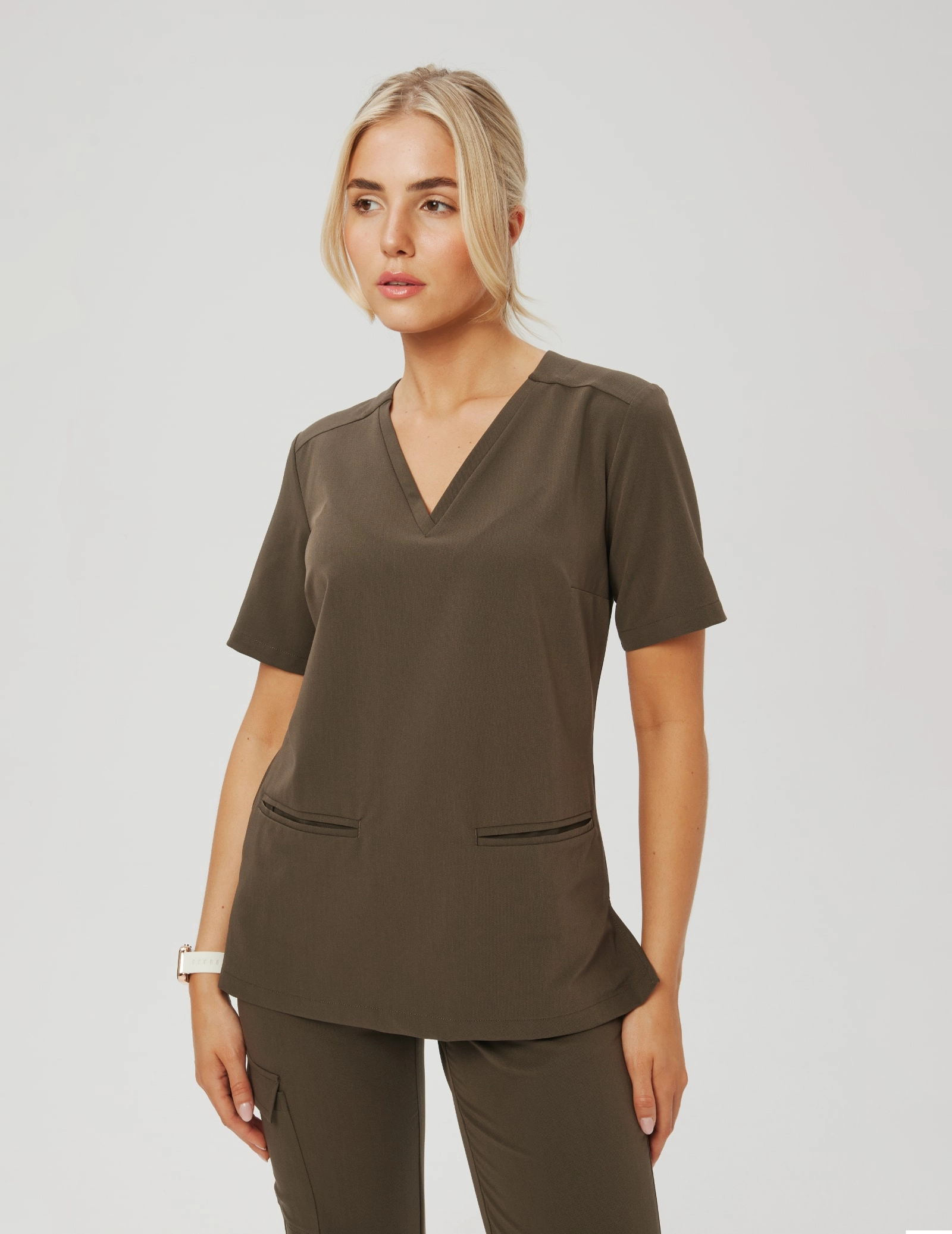 Bluza Medyczna Casy - OLIVE NIGHT