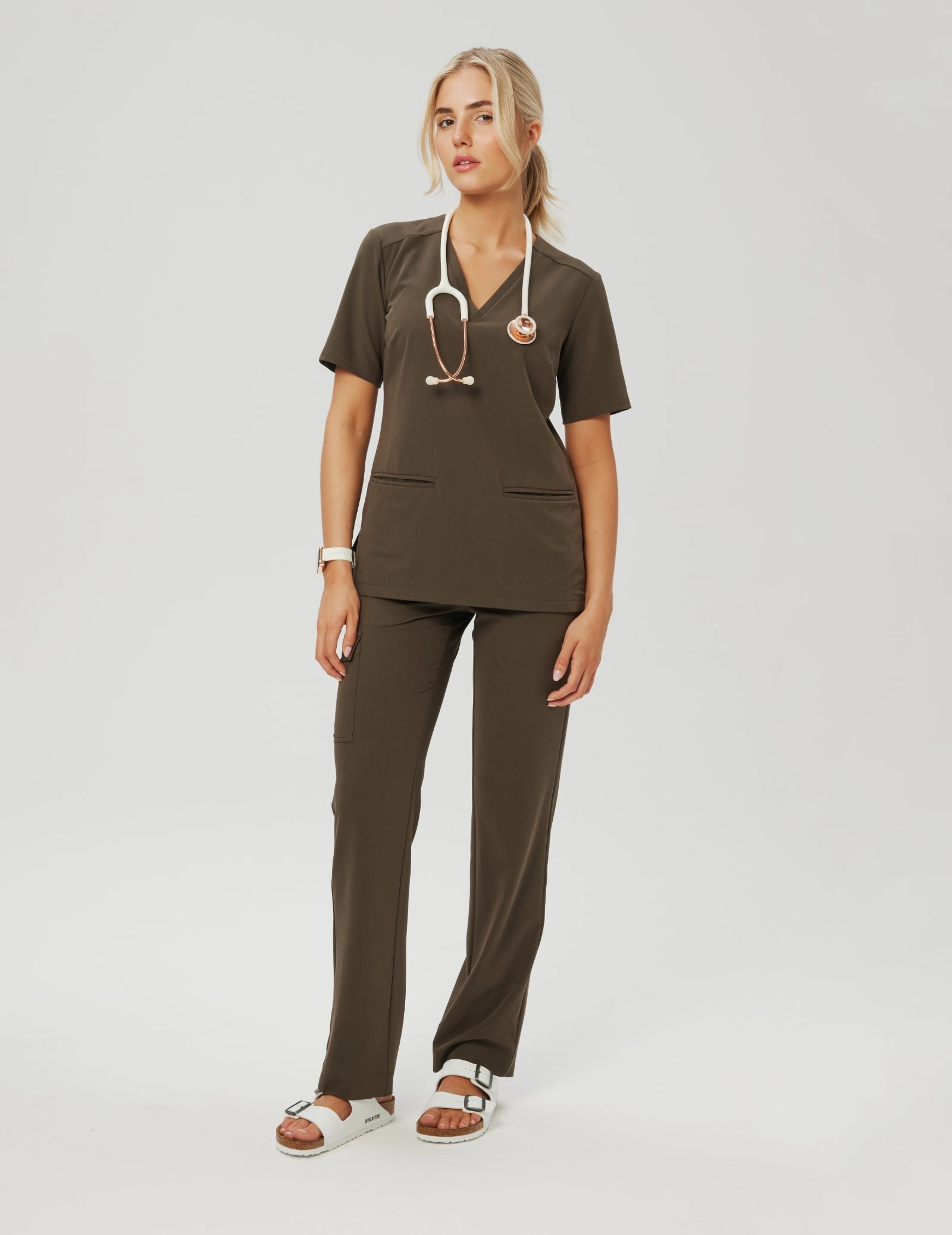 Bluza Medyczna Casy - OLIVE NIGHT