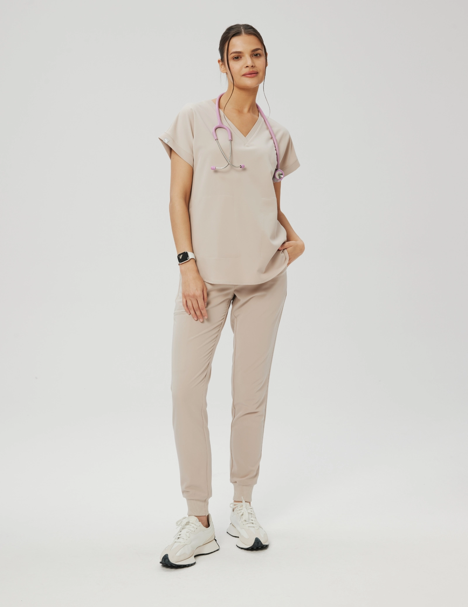 Spodnie damskie Joggery - COCONUT