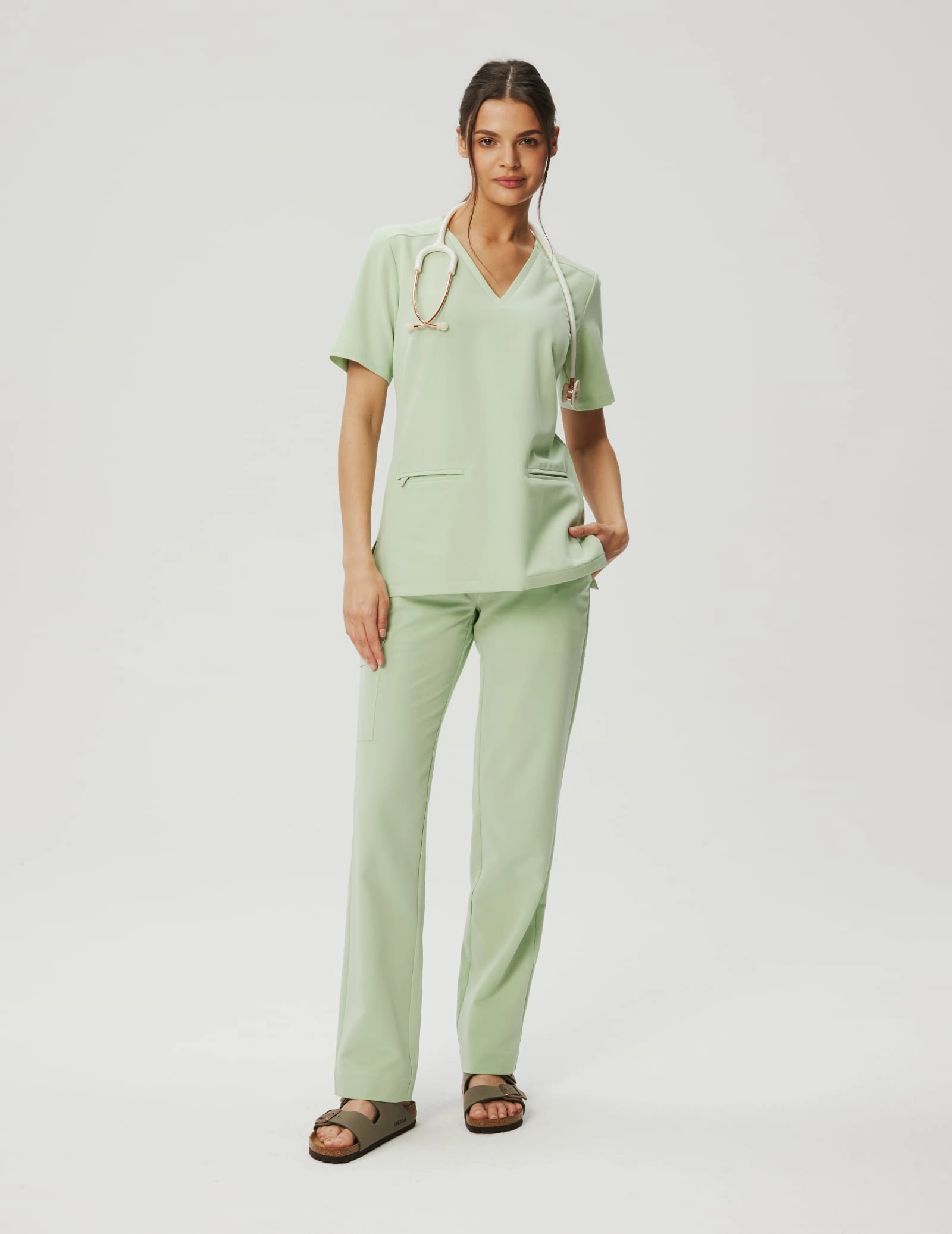 Bluza Medyczna Casy - MATCHA LATTE