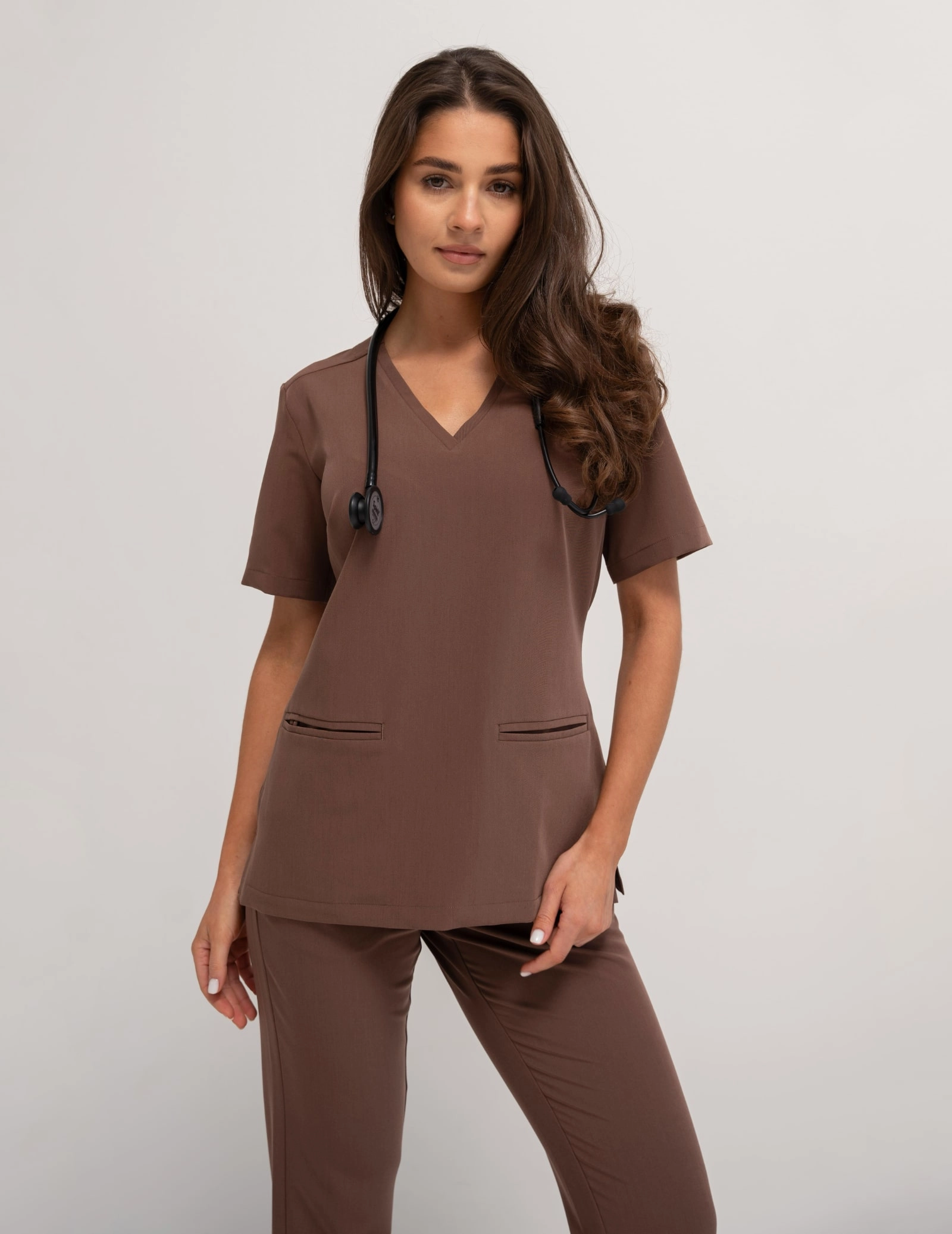 Bluza Medyczna Casy- MILKY BROWN