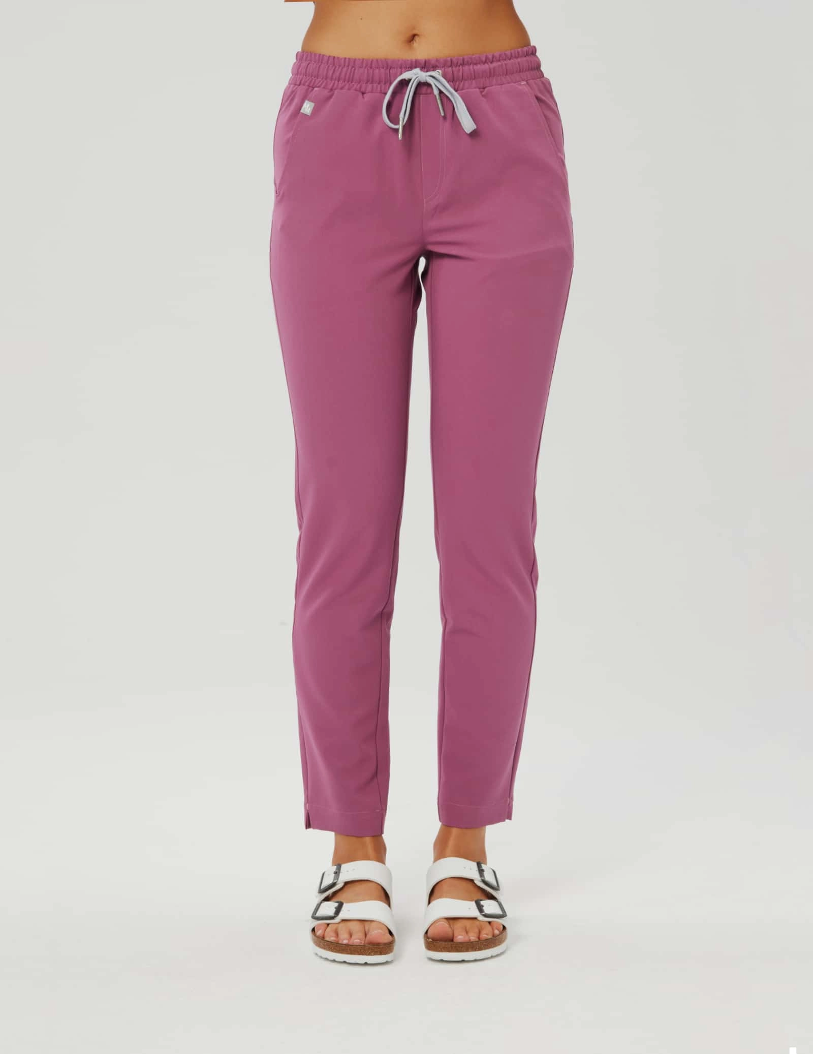 Spodnie damskie Basic - BURGUNDY Spodnie damskie Basic - BURGUNDY