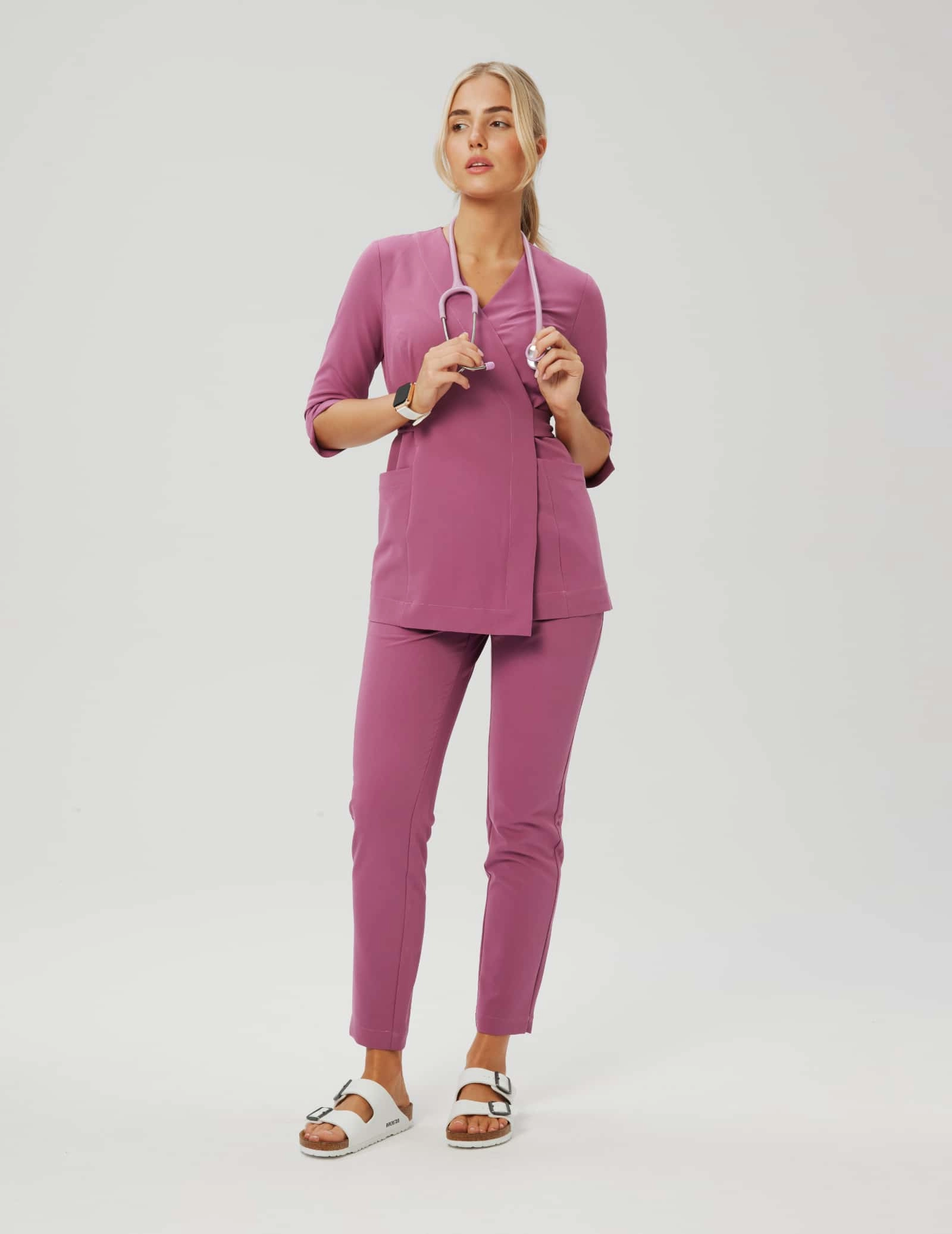 Spodnie damskie Basic - BURGUNDY Spodnie damskie Basic - BURGUNDY