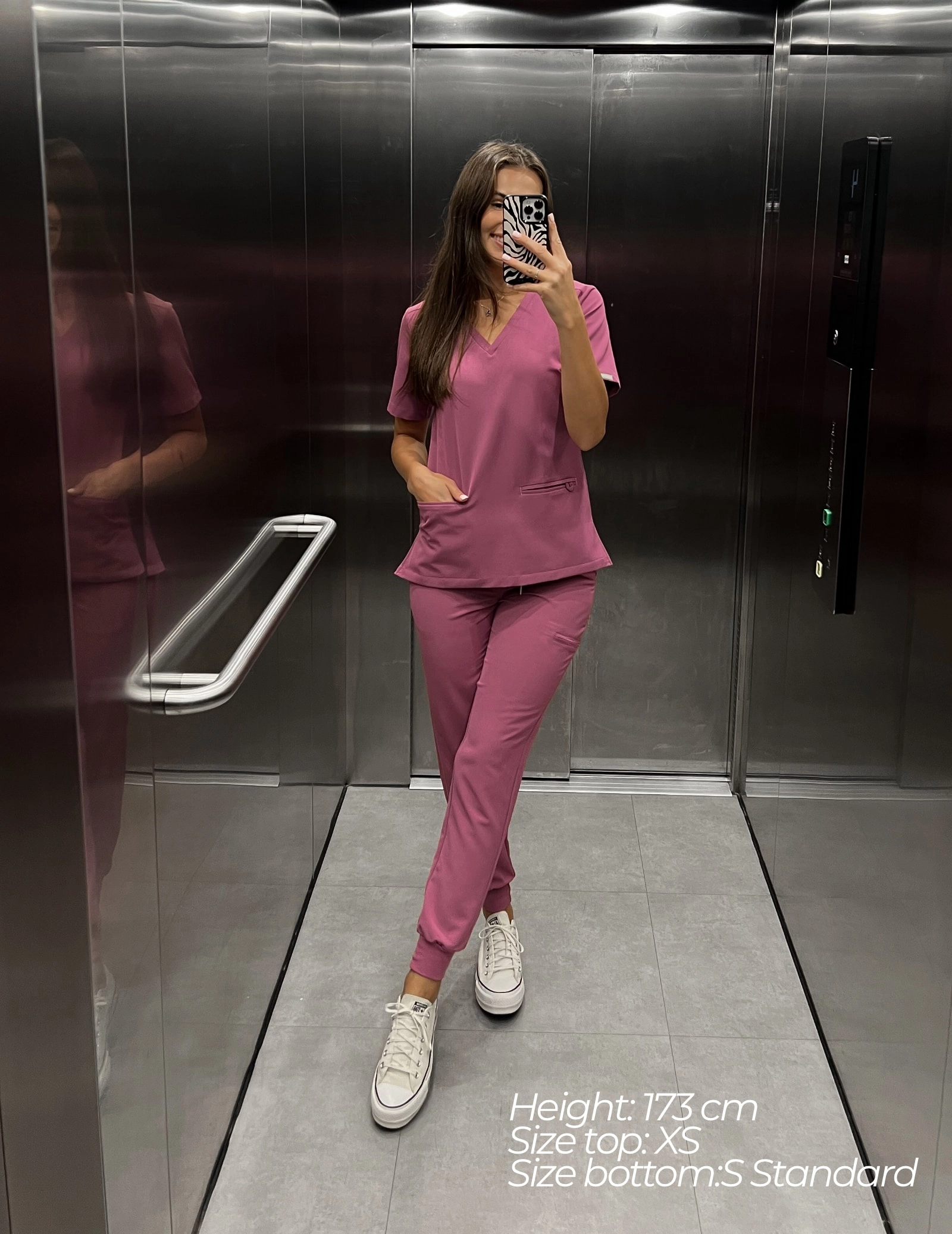 Bluza Medyczna Casy - BERRY SHAKE