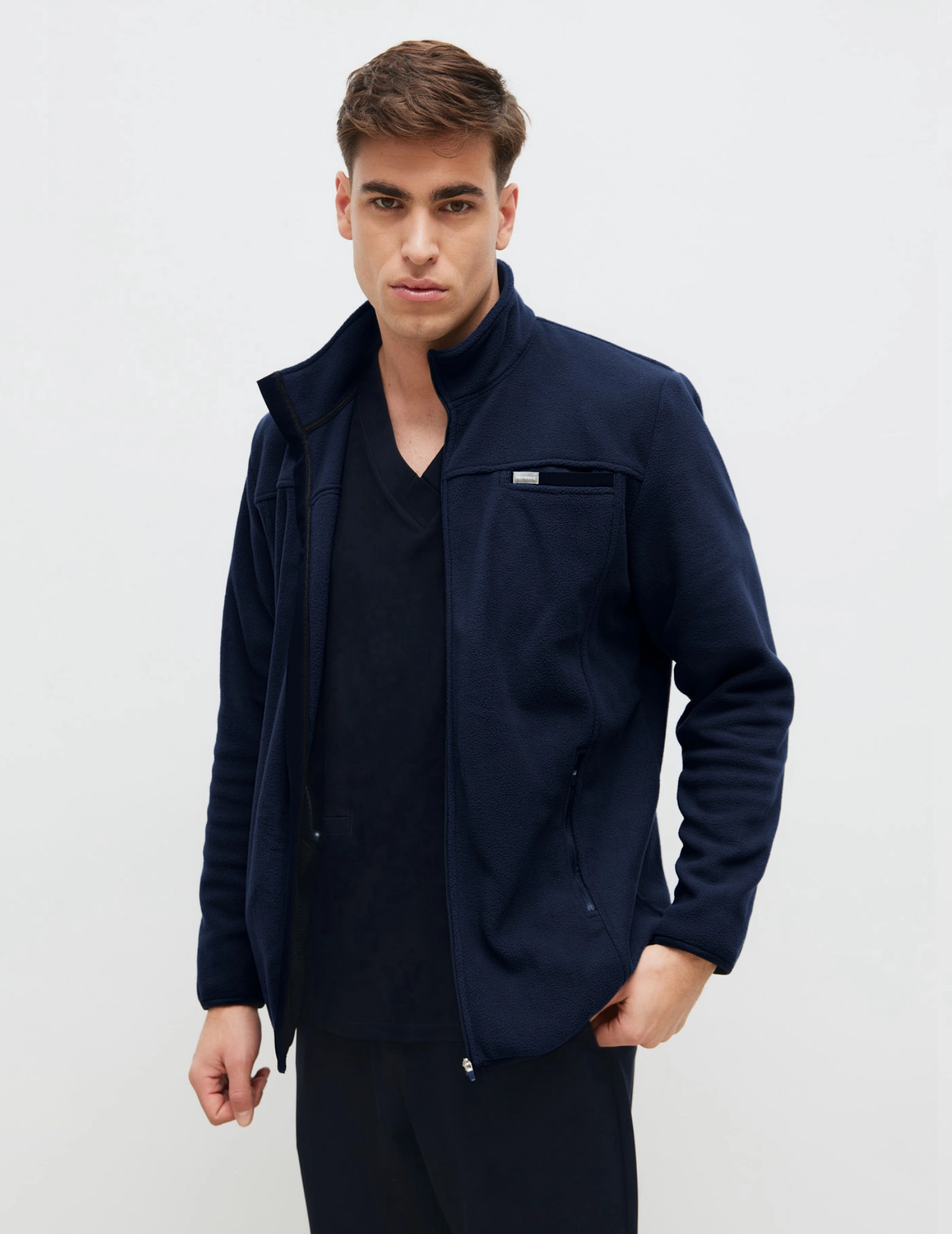 Bluza Polarowa Męska COZY HEAT - DARK NAVY