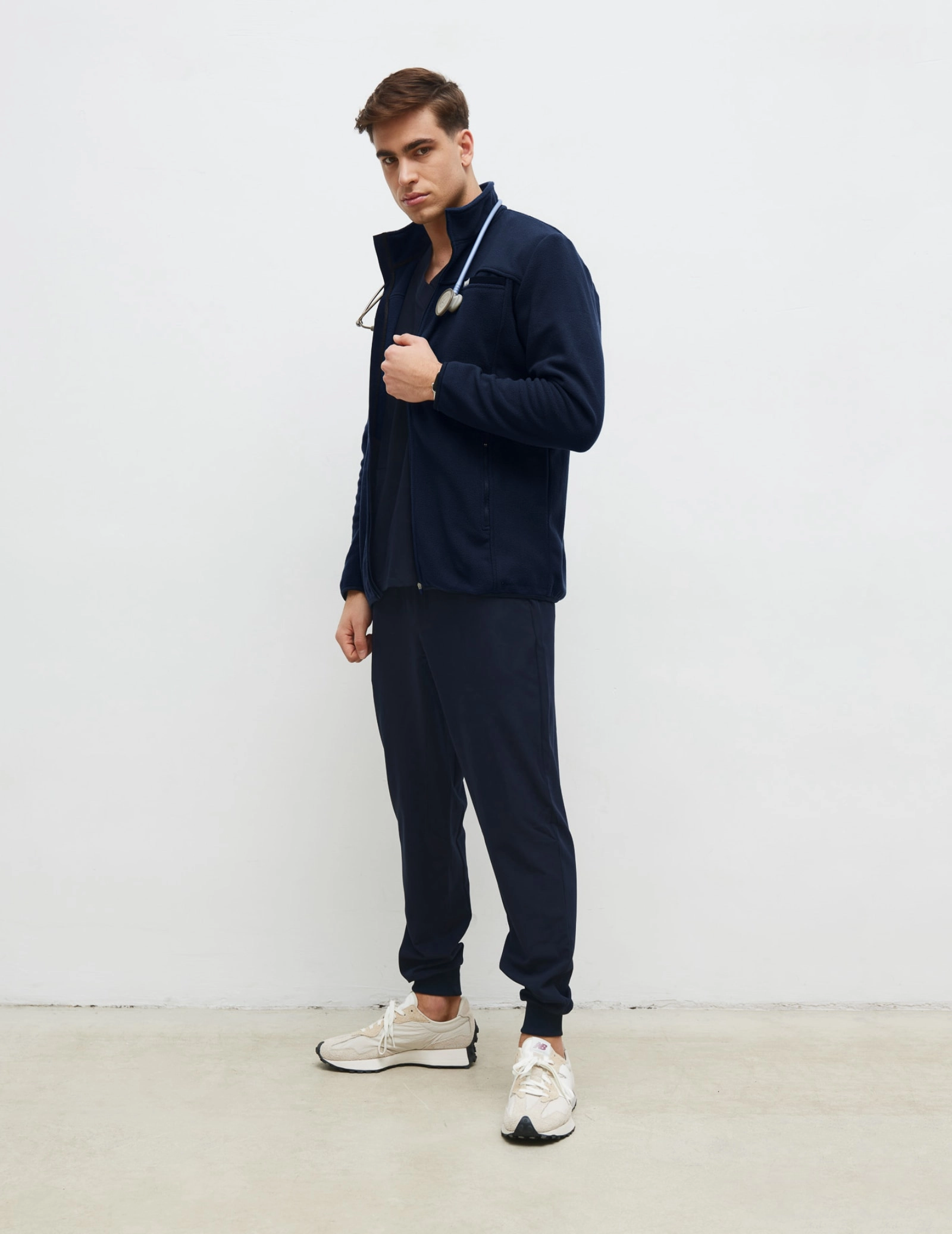 Bluza Polarowa Męska COZY HEAT - DARK NAVY