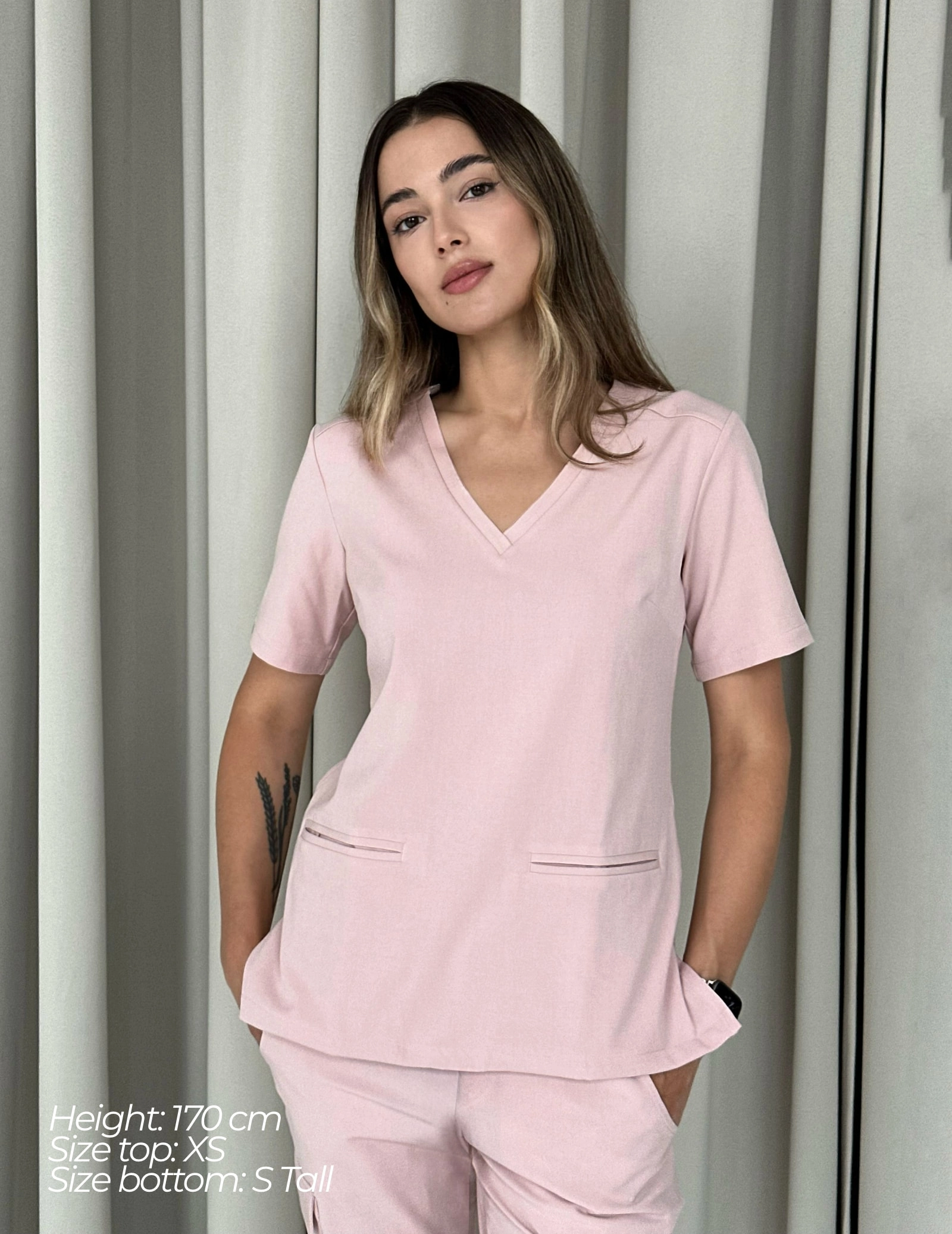 Bluza Medyczna Casy - DUSTY ROSE