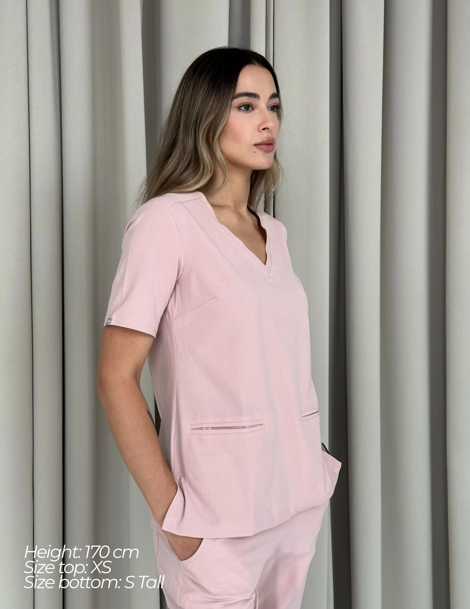 Bluza Medyczna Casy - DUSTY ROSE