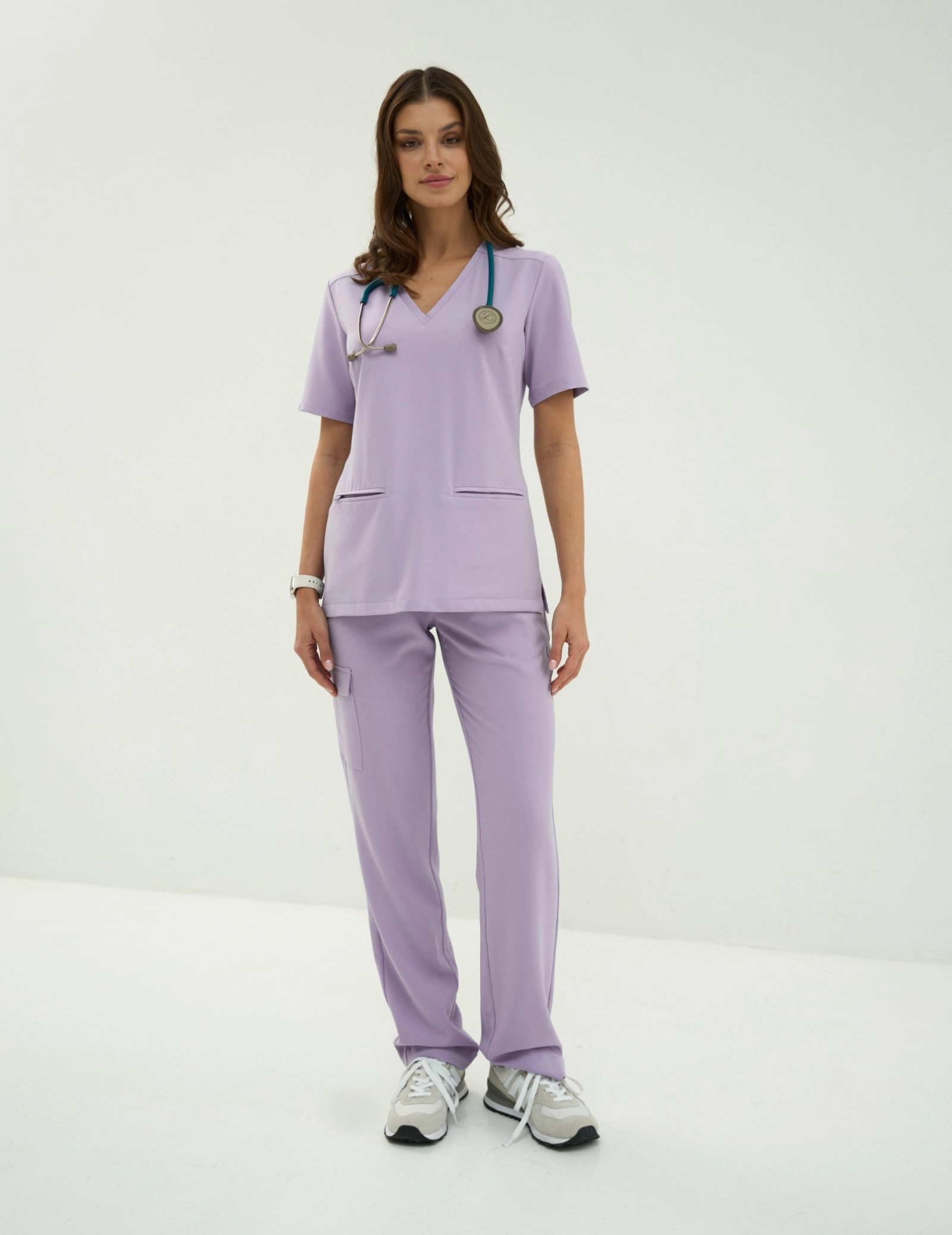 Bluza Medyczna Casy - PURPLE HEATHER