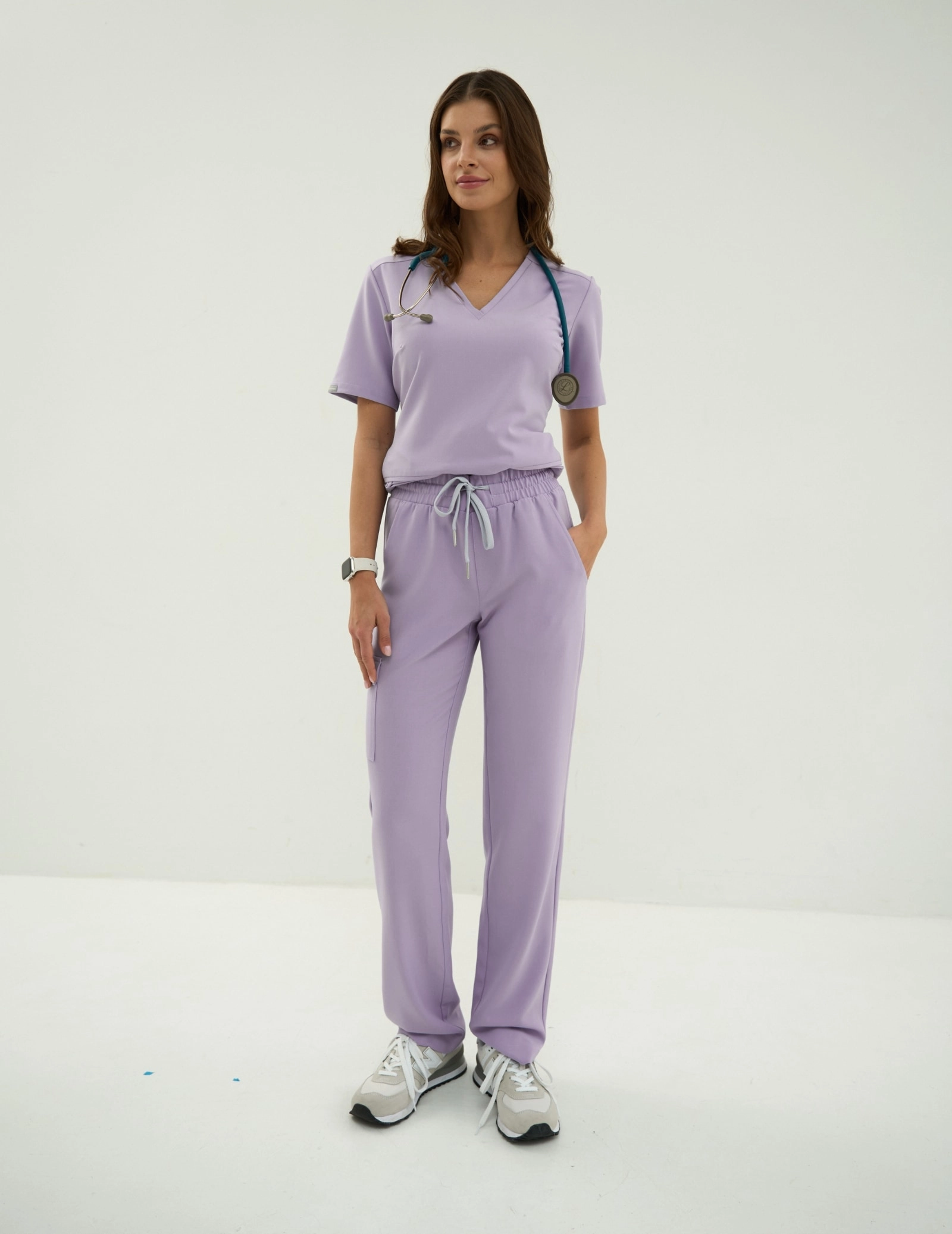 Bluza Medyczna Casy - PURPLE HEATHER