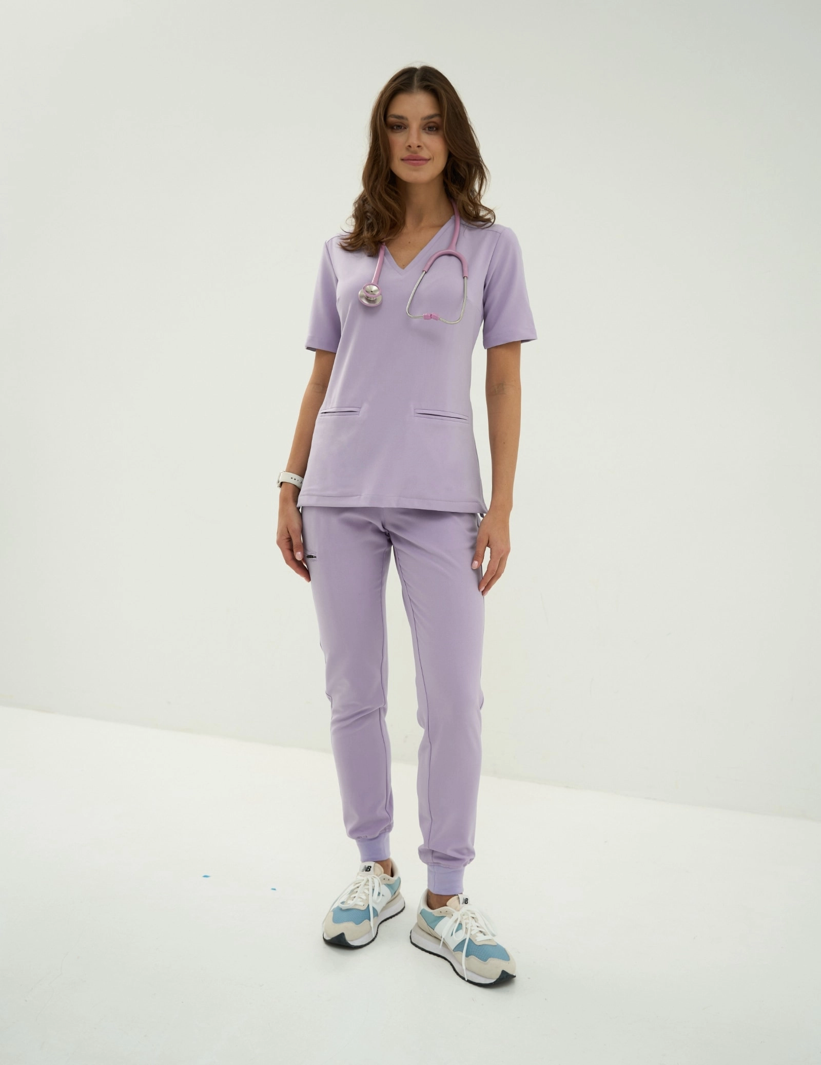 Bluza Medyczna Casy - PURPLE HEATHER