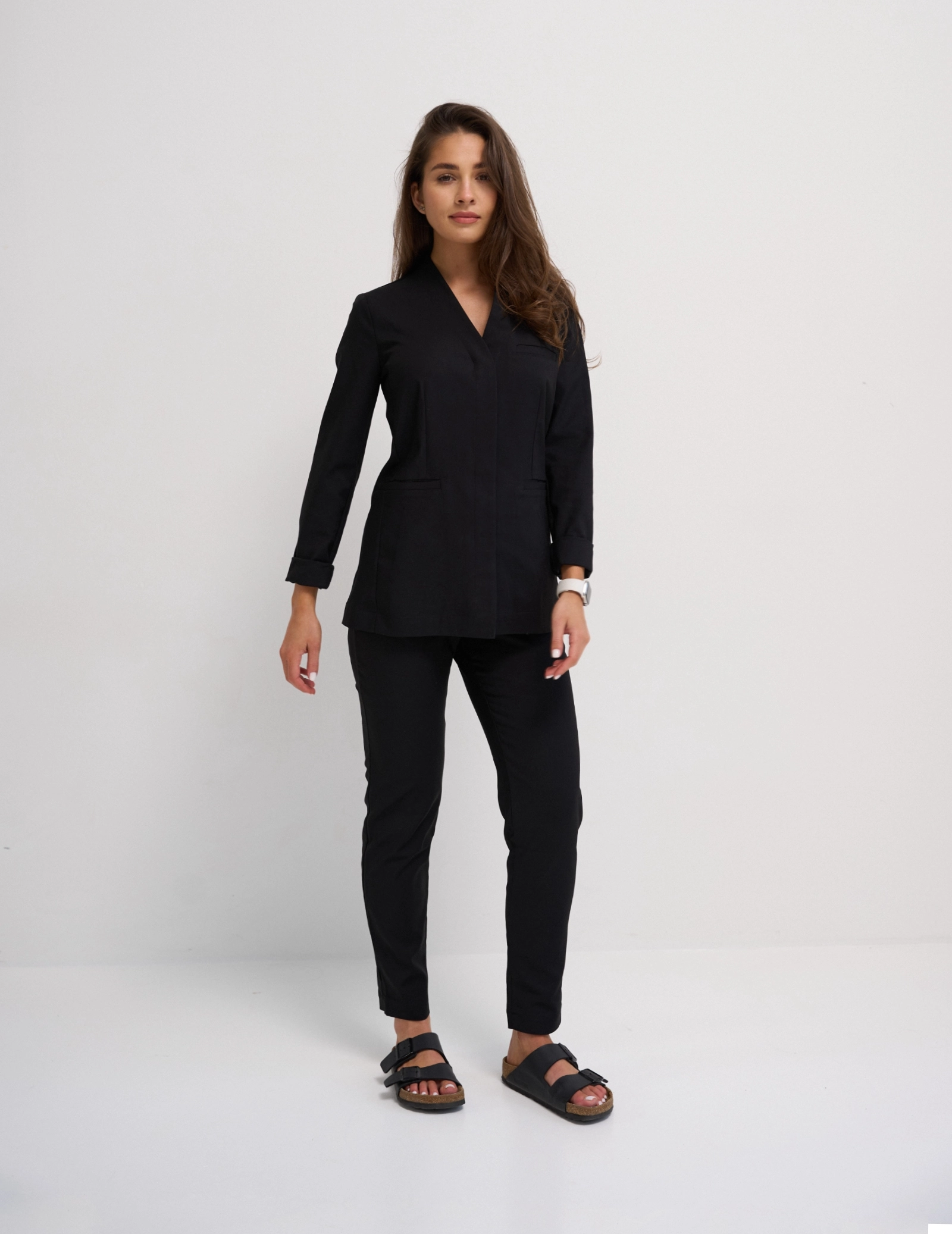 Fartuch medyczny Nella - TRUE BLACK Fartuch medyczny Nella - TRUE BLACK