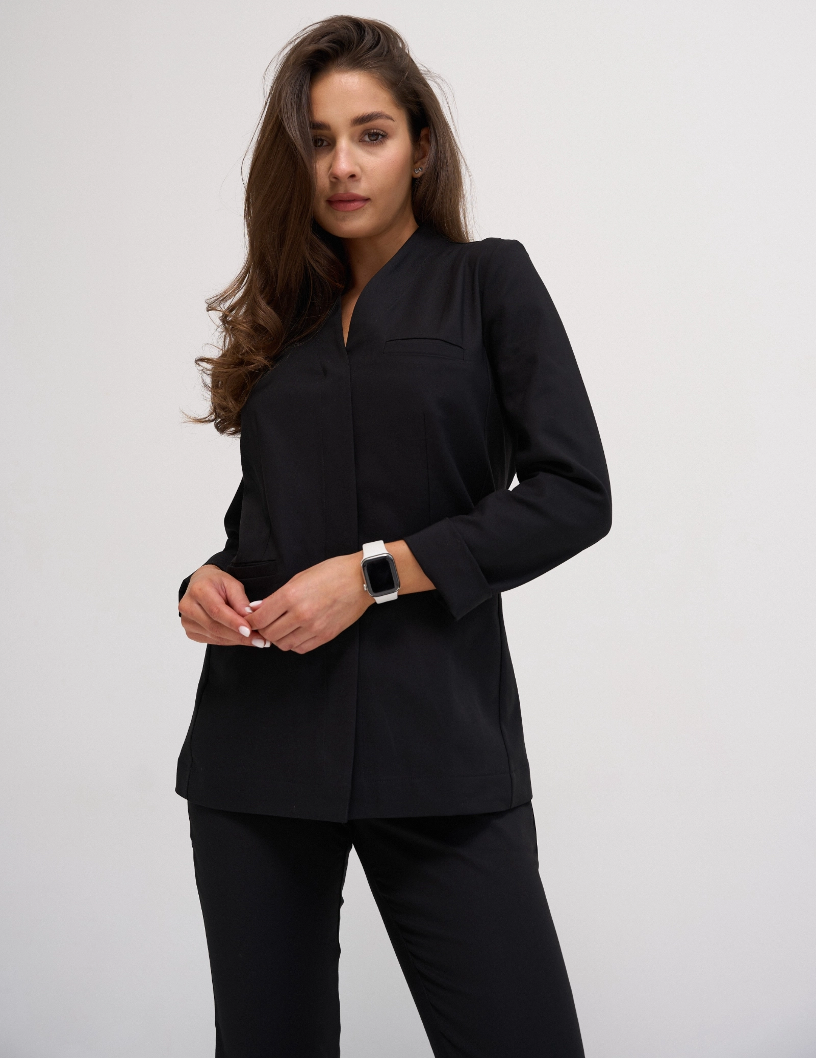 Fartuch medyczny Nella - TRUE BLACK Fartuch medyczny Nella - TRUE BLACK
