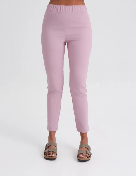 Spodnie Damskie Slim Fit - FRENCH PINK