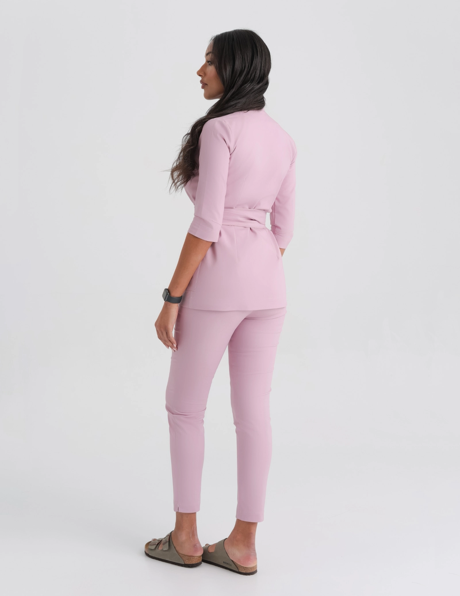 Spodnie Damskie Slim Fit - FRENCH PINK