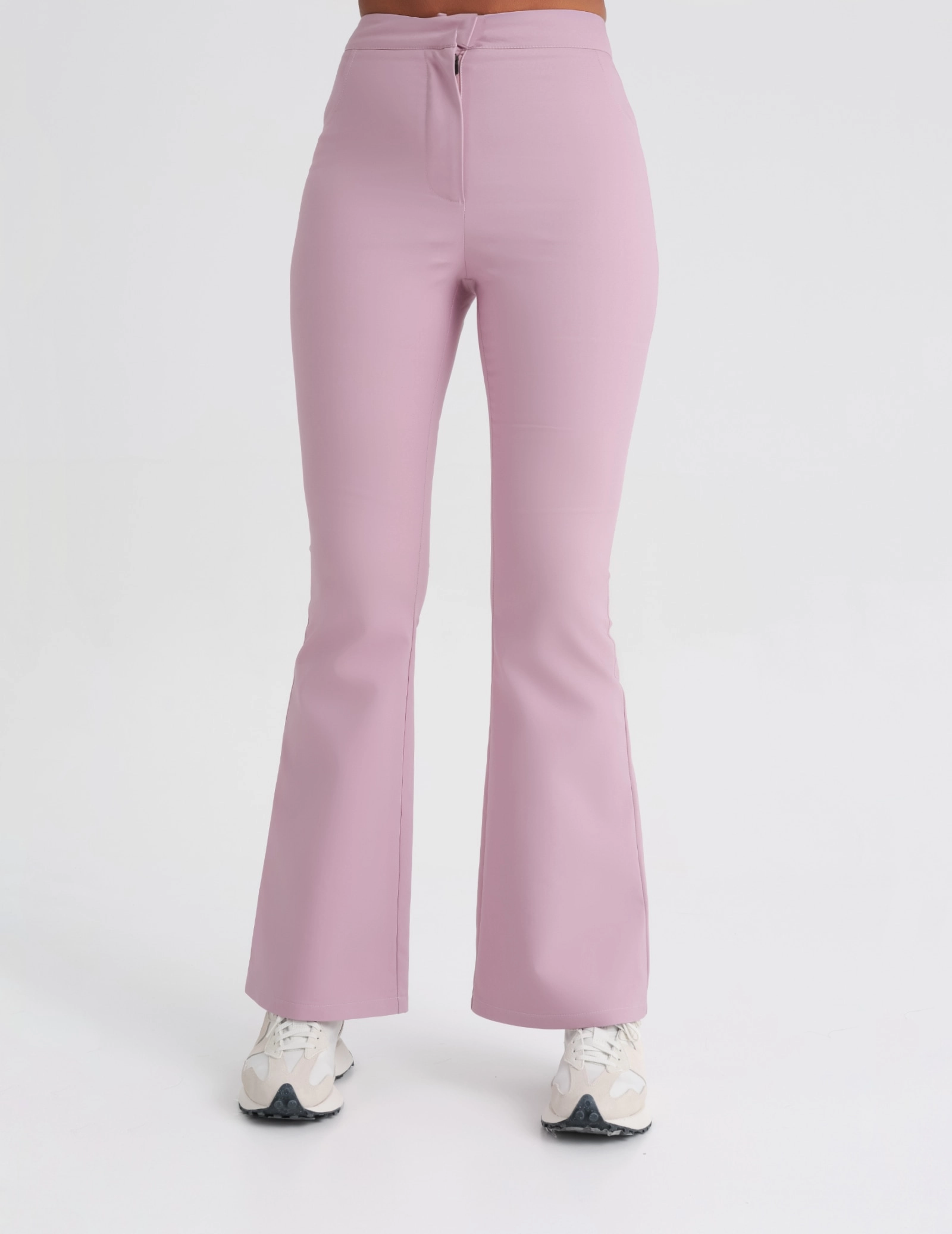 Spodnie Damskie Flare - FRENCH PINK