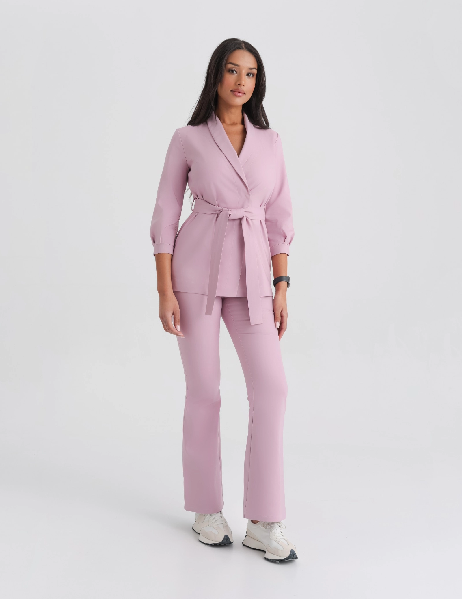 Spodnie Damskie Flare - FRENCH PINK