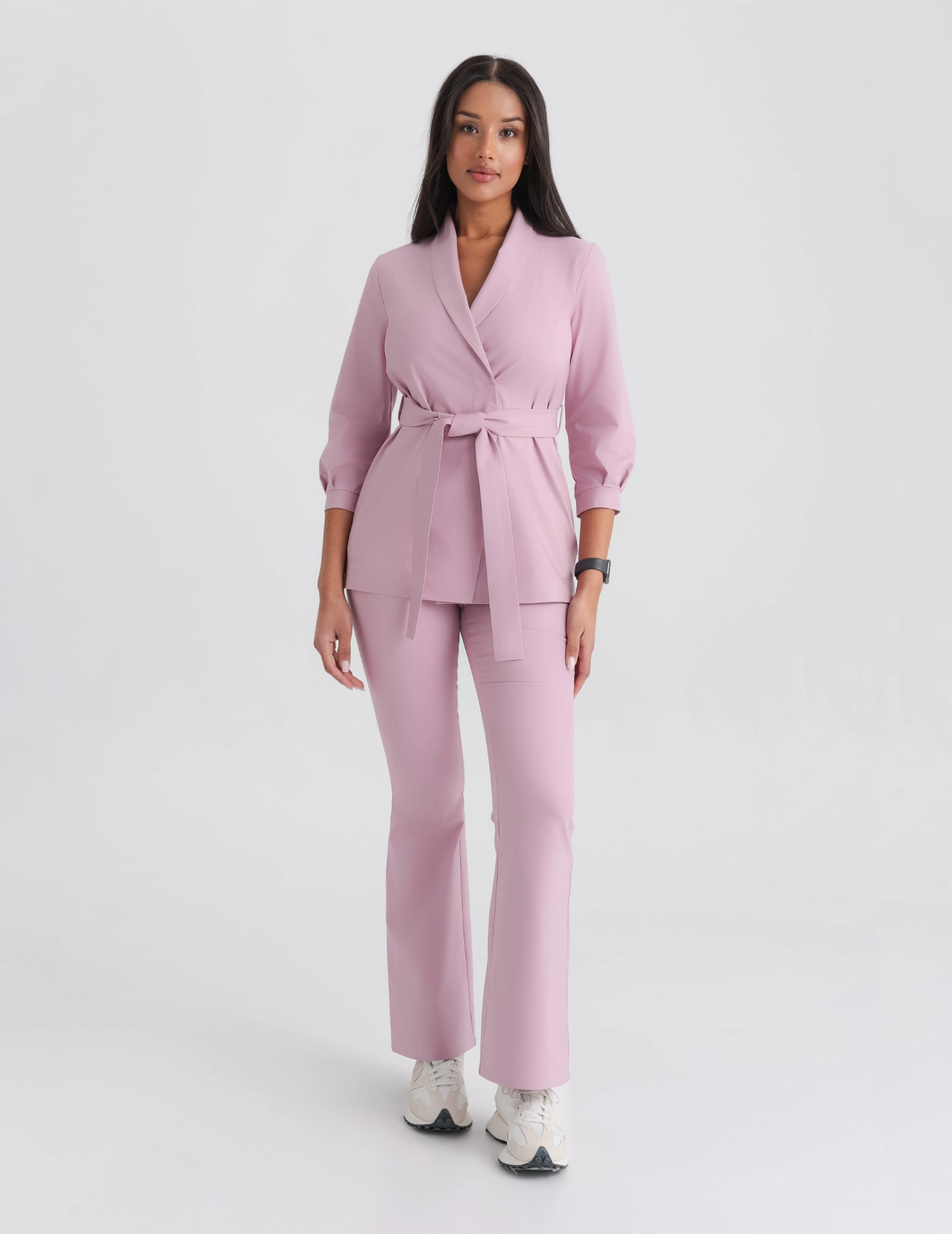 Spodnie Damskie Flare - FRENCH PINK