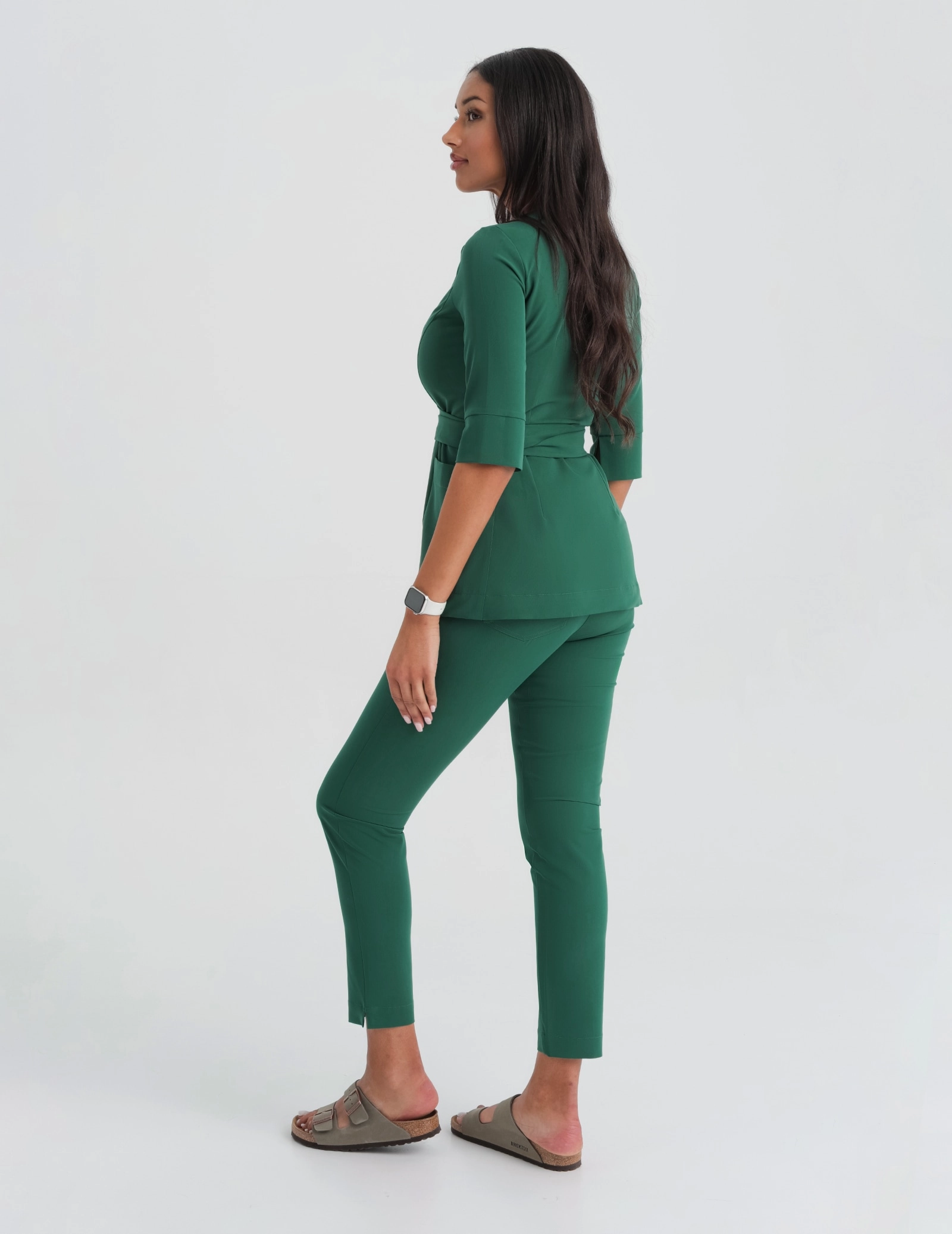 Bluza Medyczna Wiązana Rosalie - EDEN GREEN