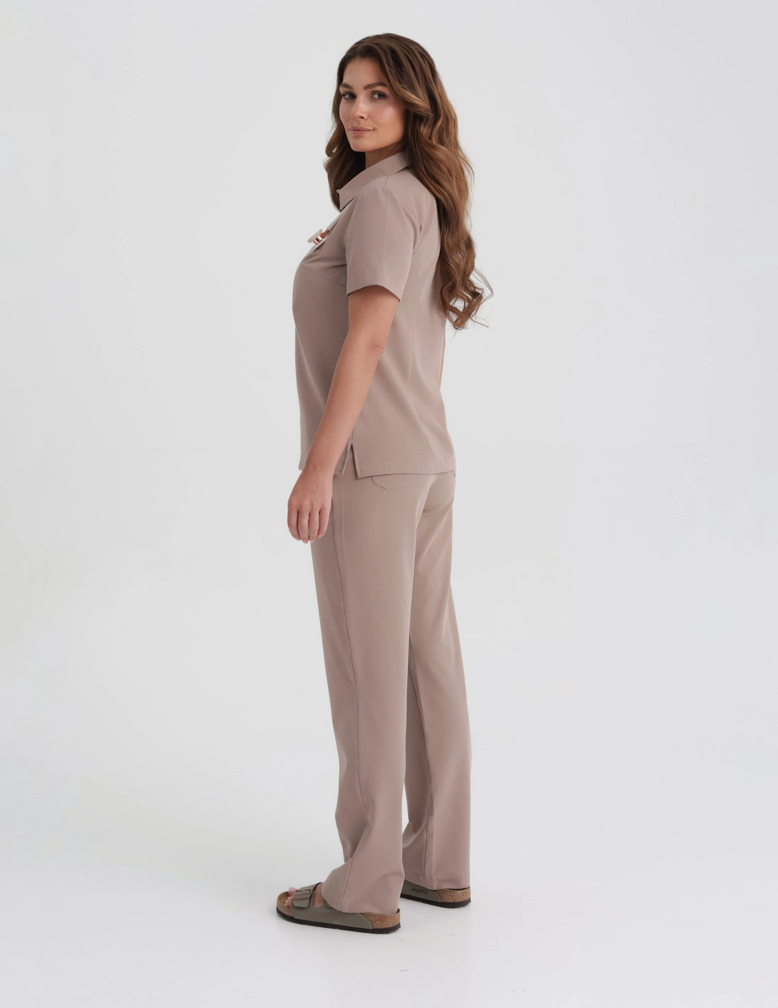 Spodnie Damskie Tiffany  - BEIGE