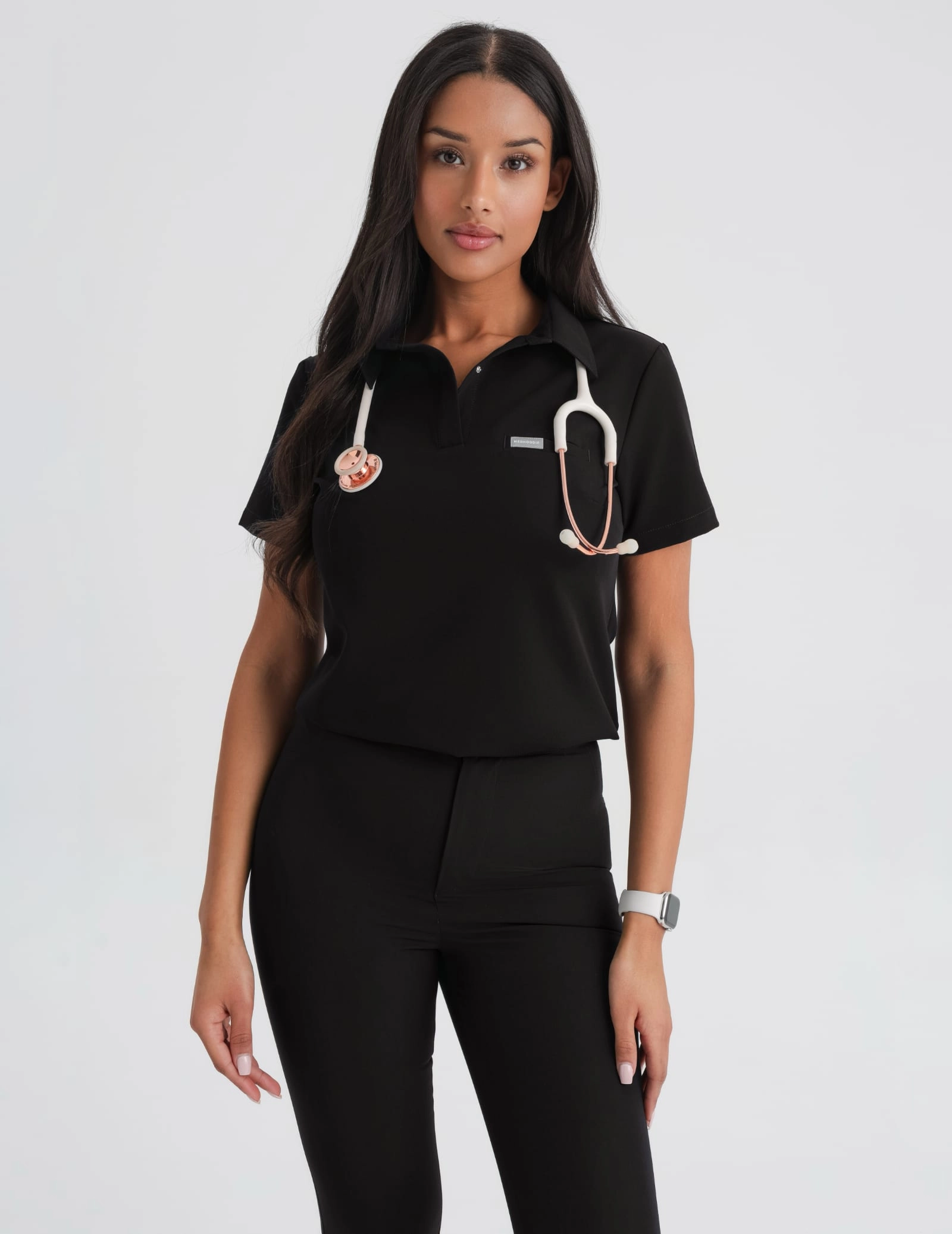 Bluza Medyczna Polo - BLACK