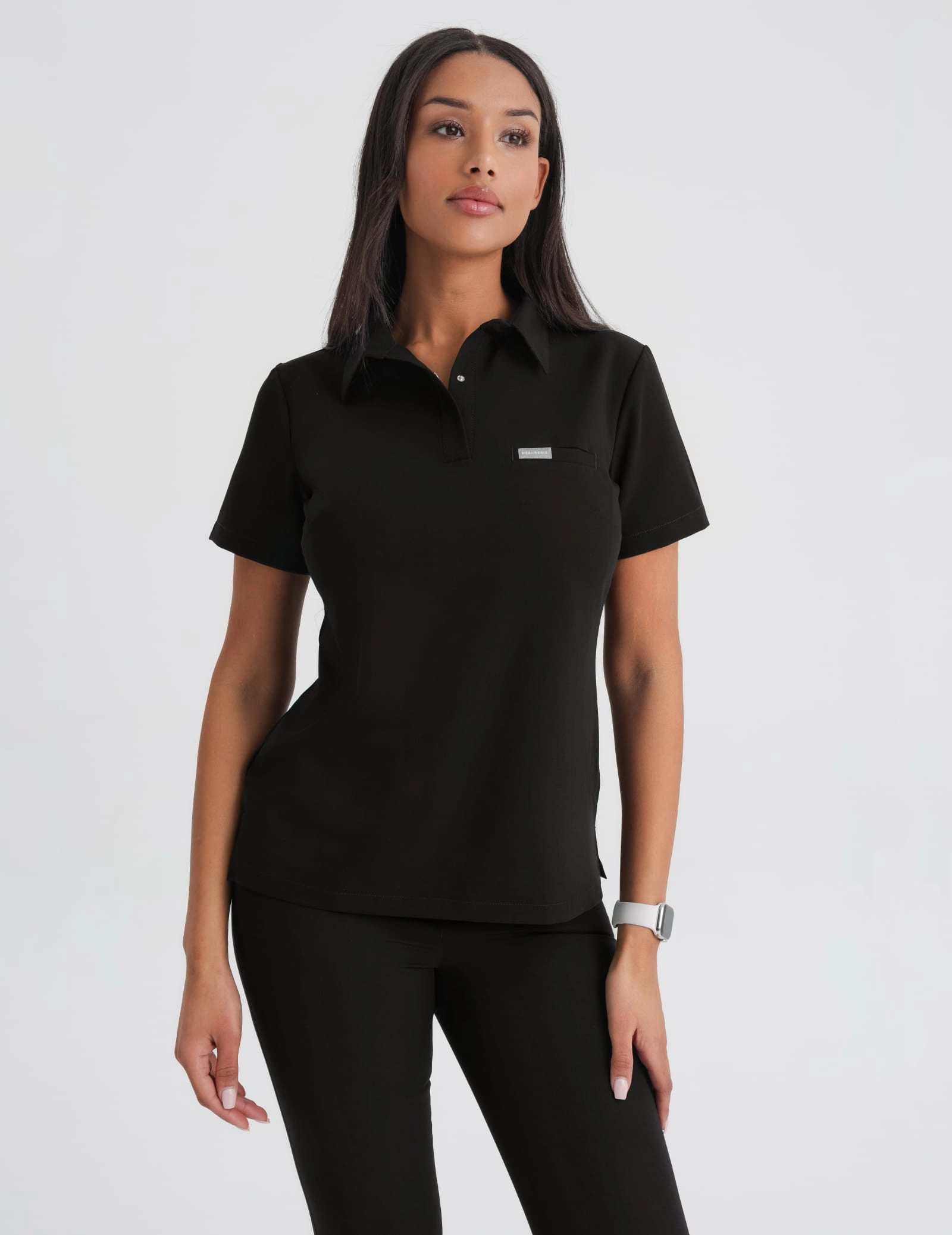 Bluza Medyczna Polo - BLACK